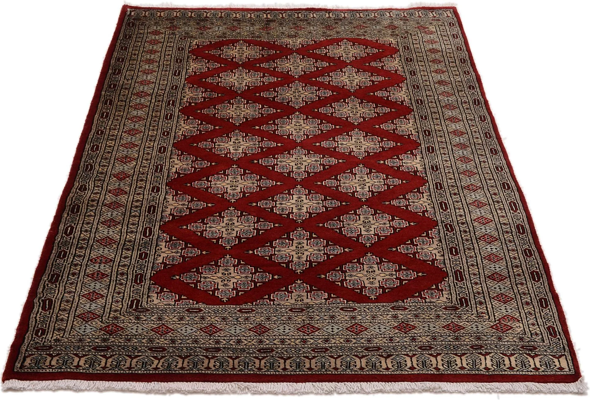 Handgeknüpfter Orientteppich, 122 × 185 cm, Wolle