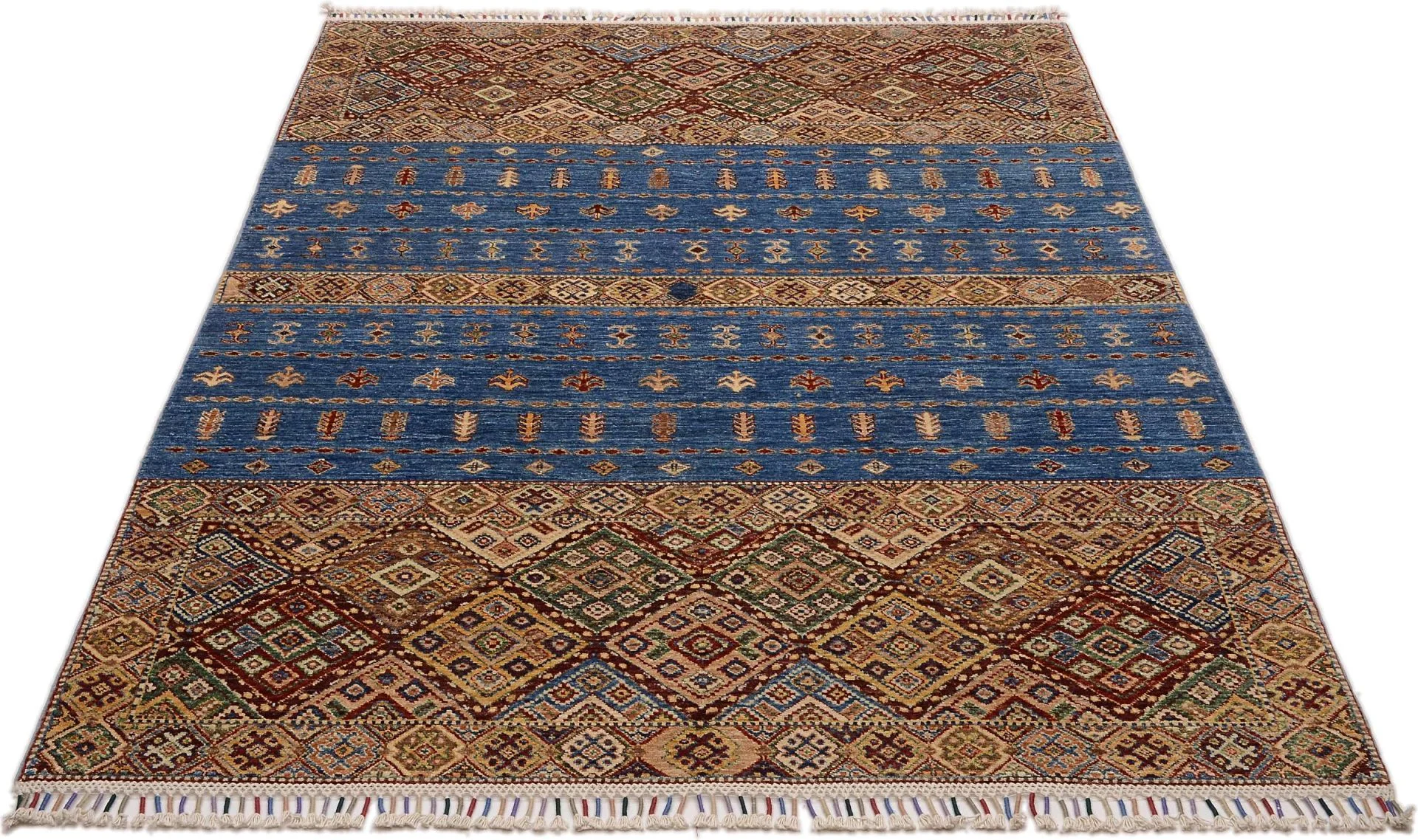 Handgeknüpfter Samarkand Orientteppich, 174 × 243 cm, Wolle