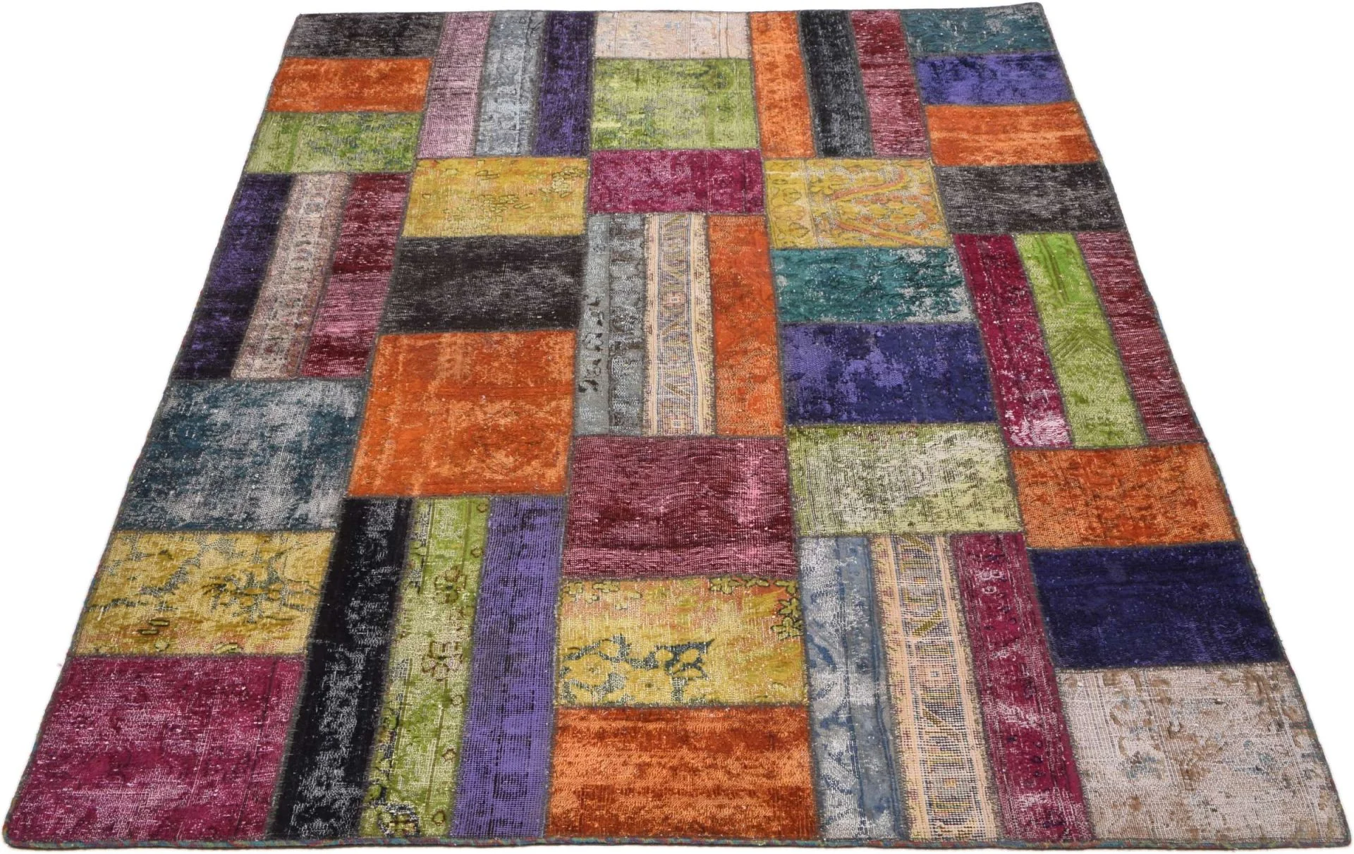 orientteppich-patchwork-170-x-240-cm-schurwolle-handgeknupft-11 Orientteppich 170 × 240 cm aus Wolle, handgeknüpft