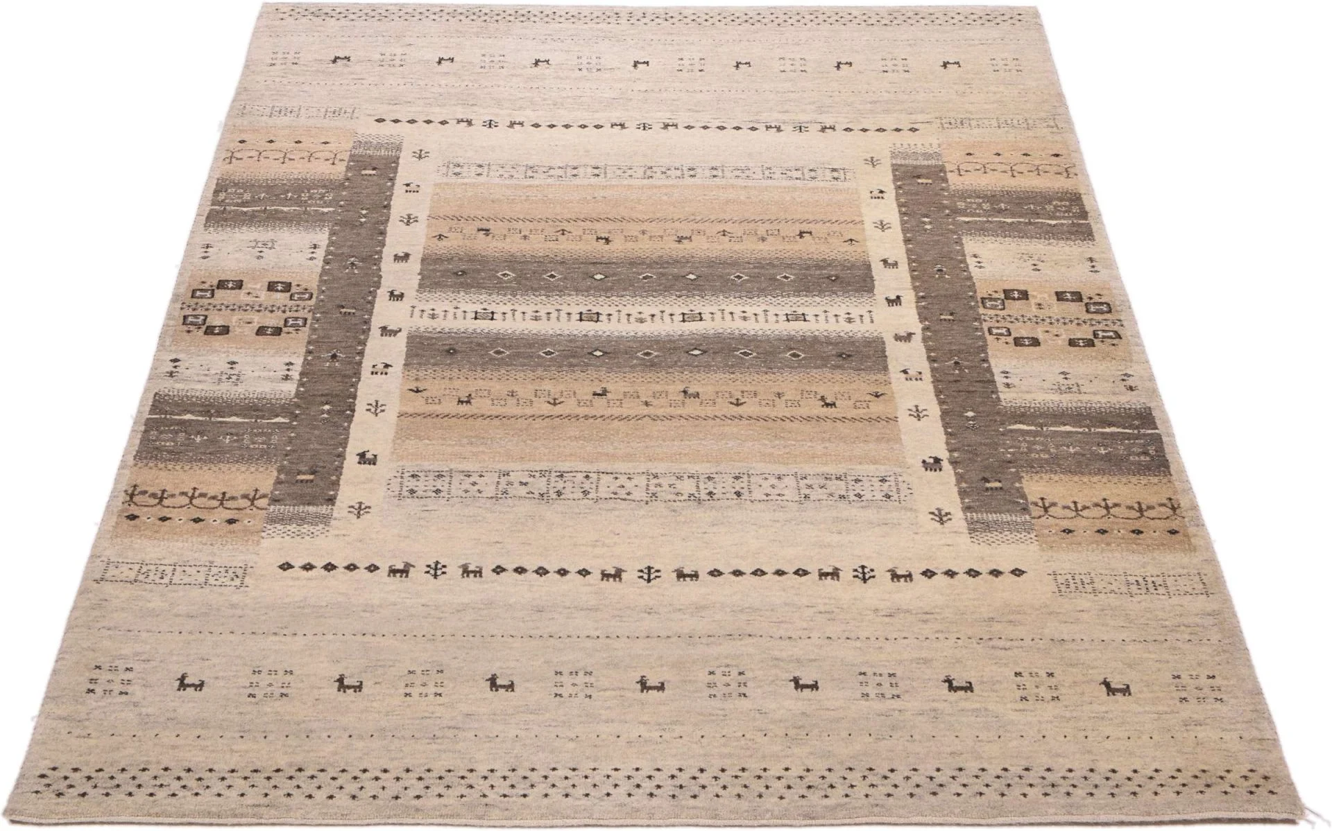 Loribaft Orientteppich aus Indien, 141 × 209 cm