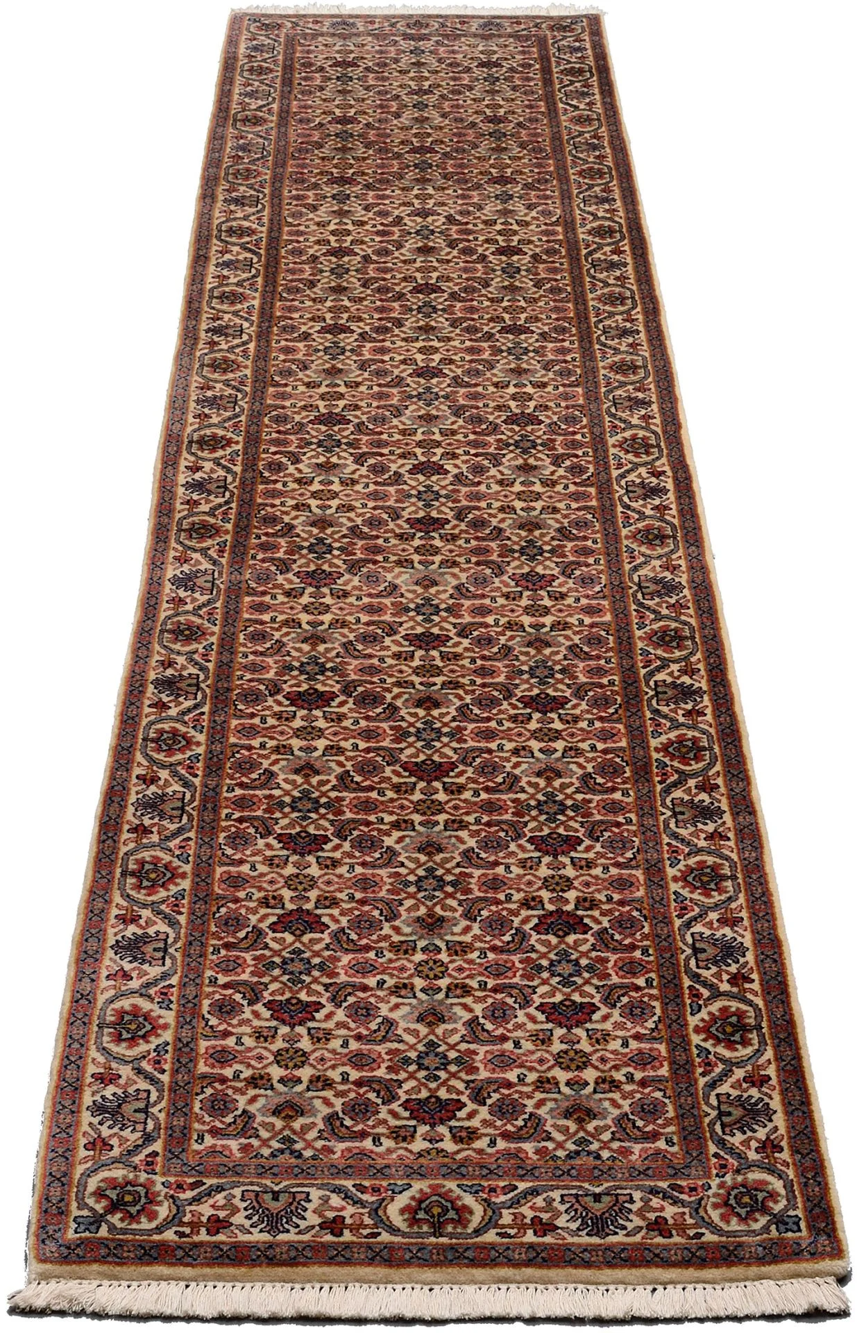 Handgeknüpfter Bijar Orientteppich, 76 × 368 cm, Wolle