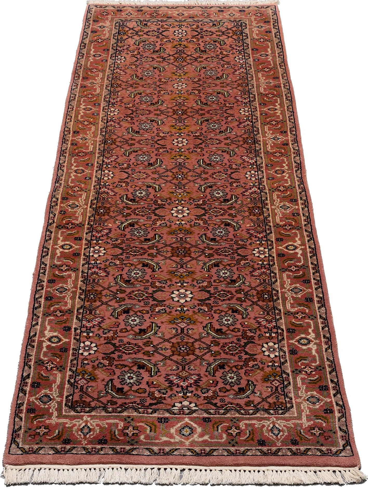 Bijar Orientteppich aus Indien, 80 × 255 cm