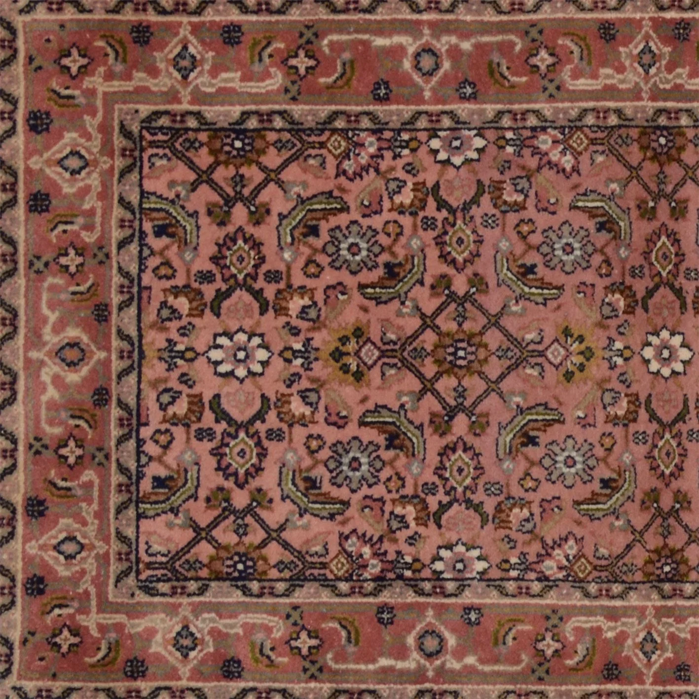 Bijar Orientteppich aus Indien, 80 × 255 cm