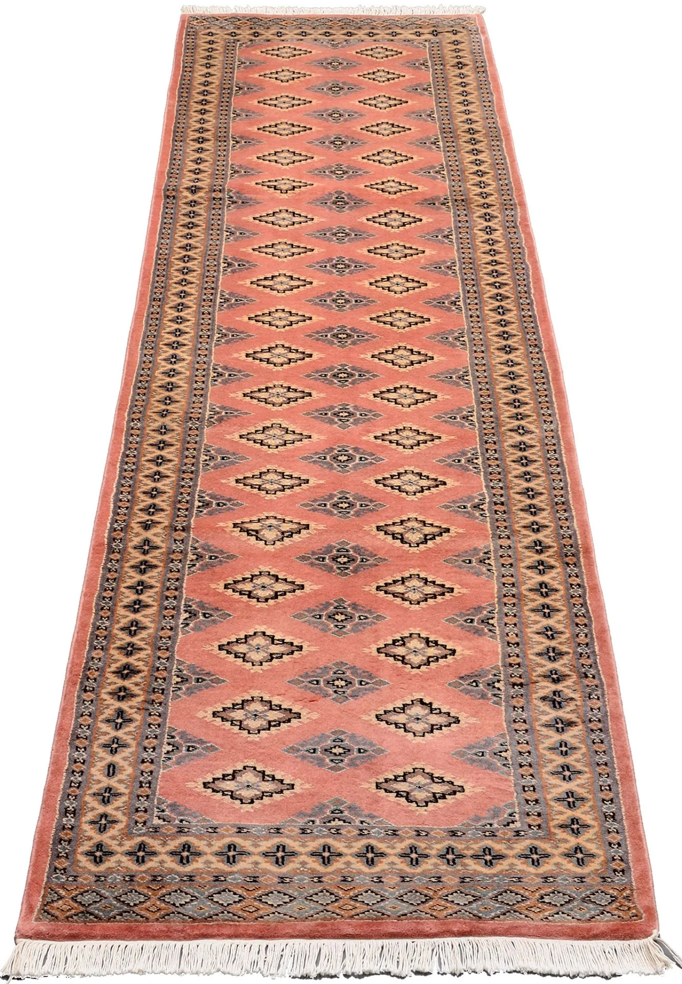 Orientteppich 78 × 305 cm aus Wolle, handgeknüpft