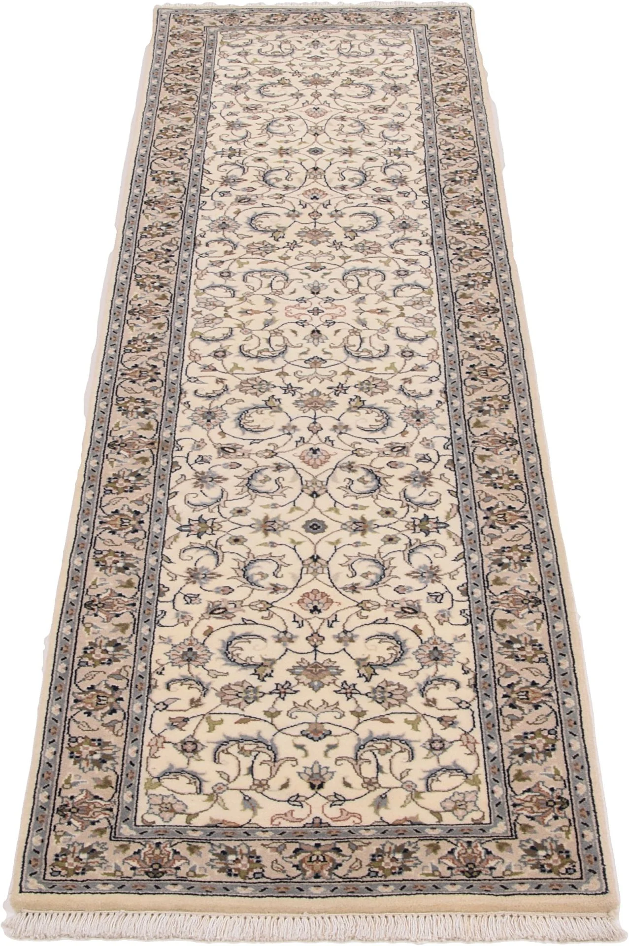 Hereke Orientteppich aus Indien, 73 × 277 cm