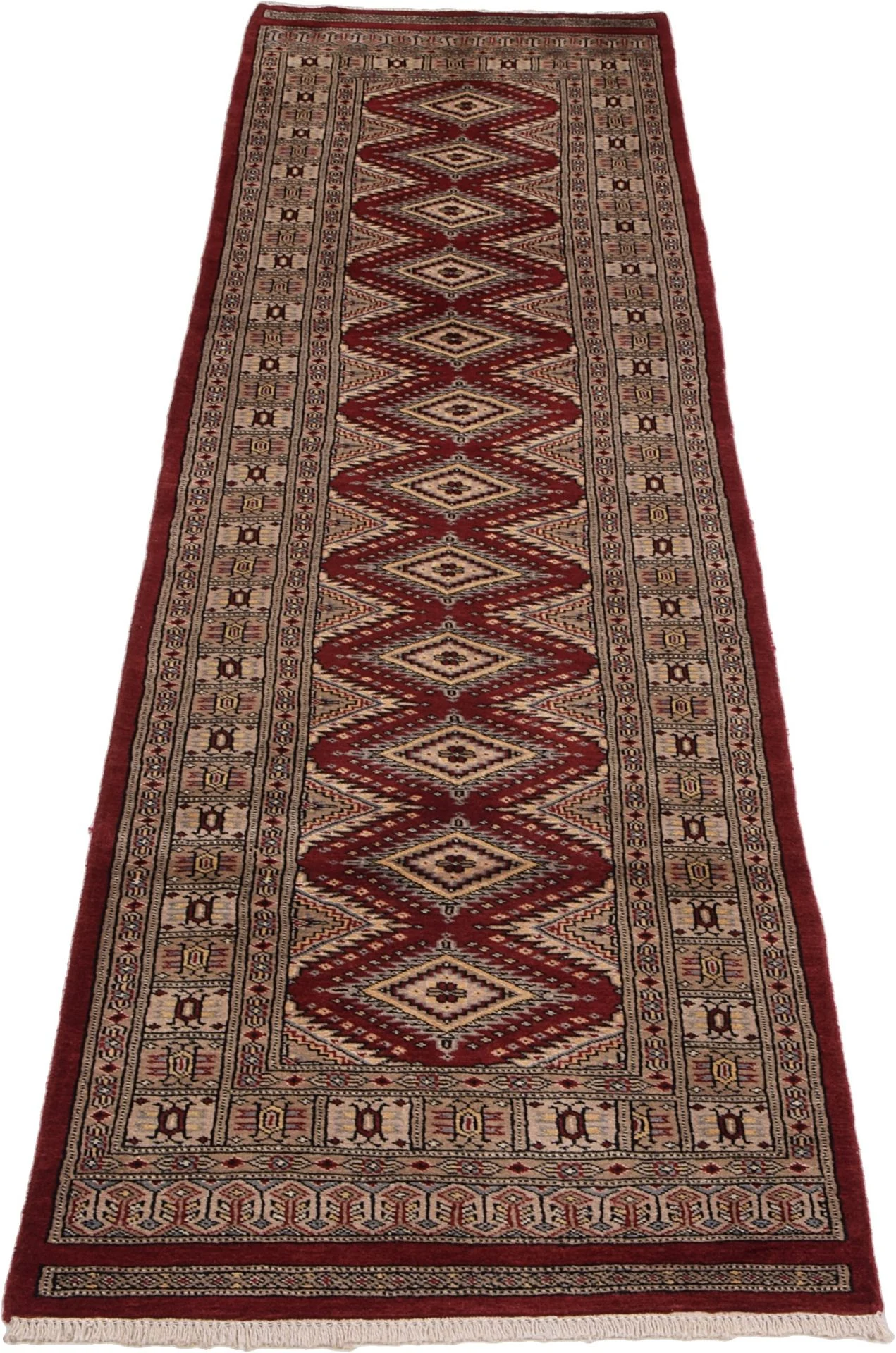 Handgeknüpfter Orientteppich, 75 × 301 cm, Wolle