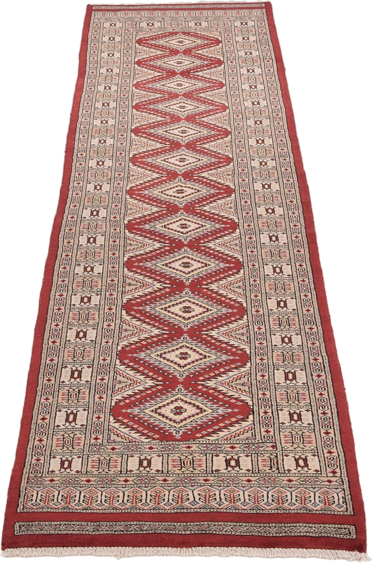 Handgeknüpfter Orientteppich, 75 × 301 cm, Wolle