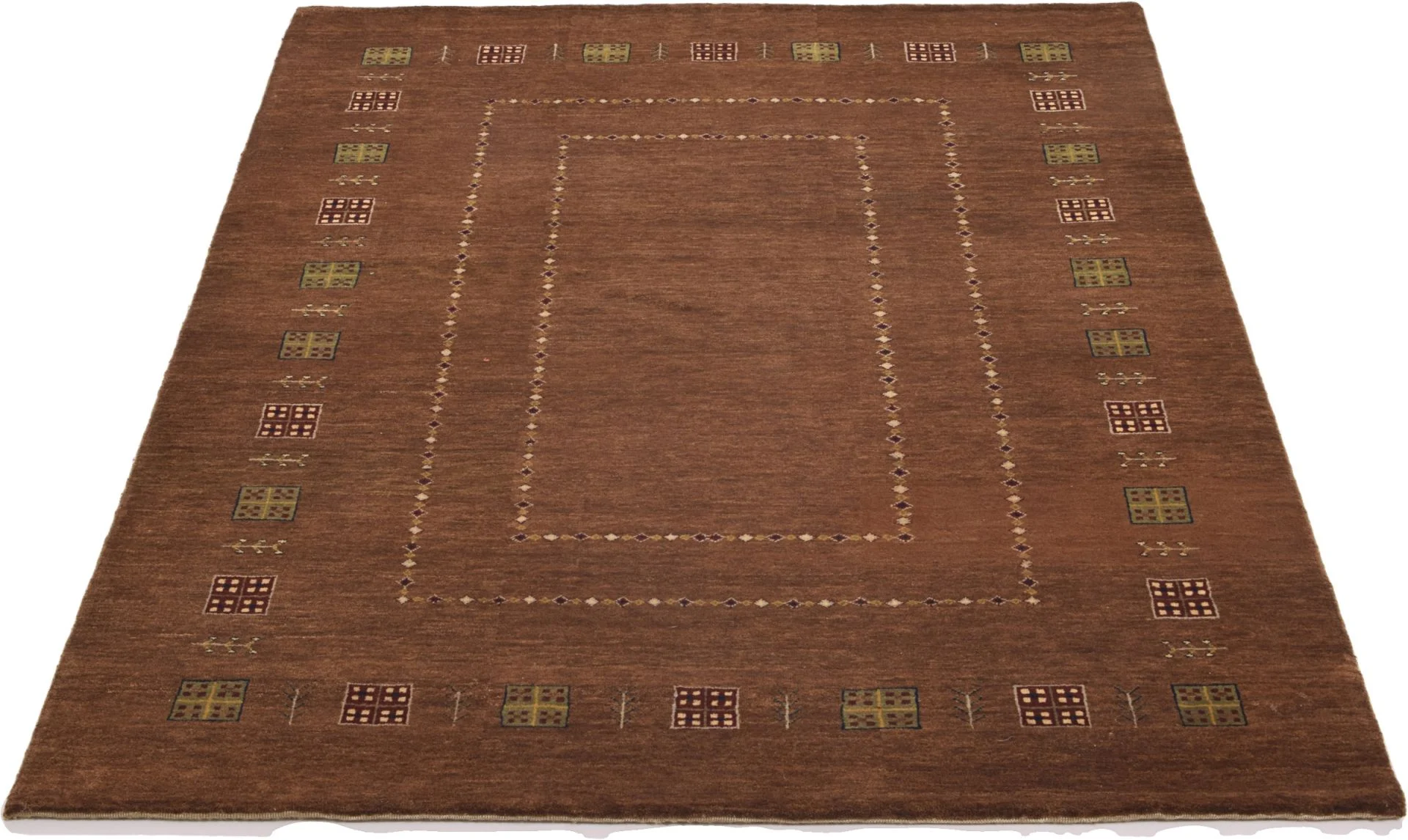 Loribaft Orientteppich 142 × 202 cm aus Wolle, handgeknüpft