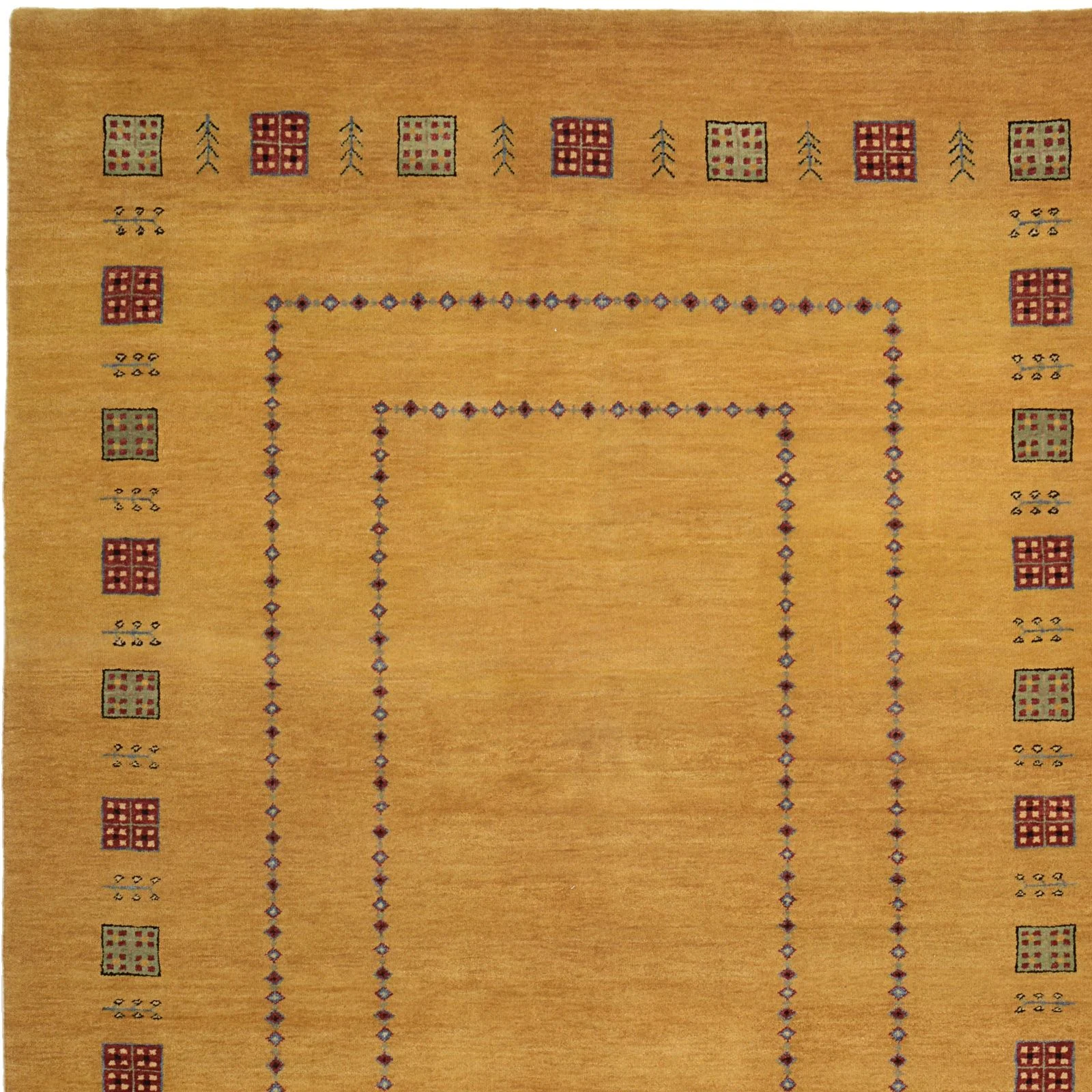 Loribaft Orientteppich 145 × 201 cm aus Wolle, handgeknüpft