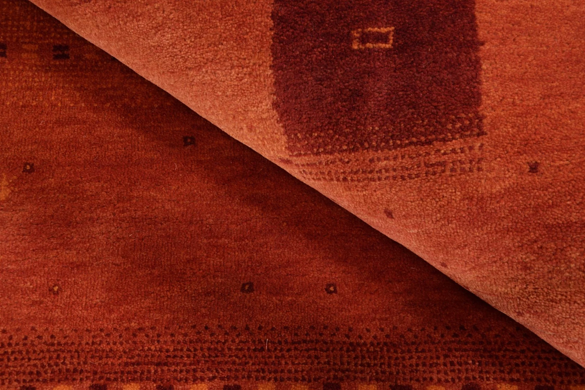 orientteppich-loribaft-140-x-200-cm-schurwolle-handgeknupft-rot-8 Loribaft Orientteppich aus Indien, 140 × 200 cm