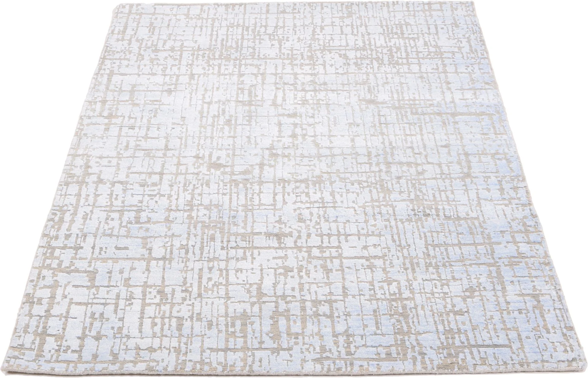 Orientteppich 122 × 184 cm aus Seide, handgeknüpft