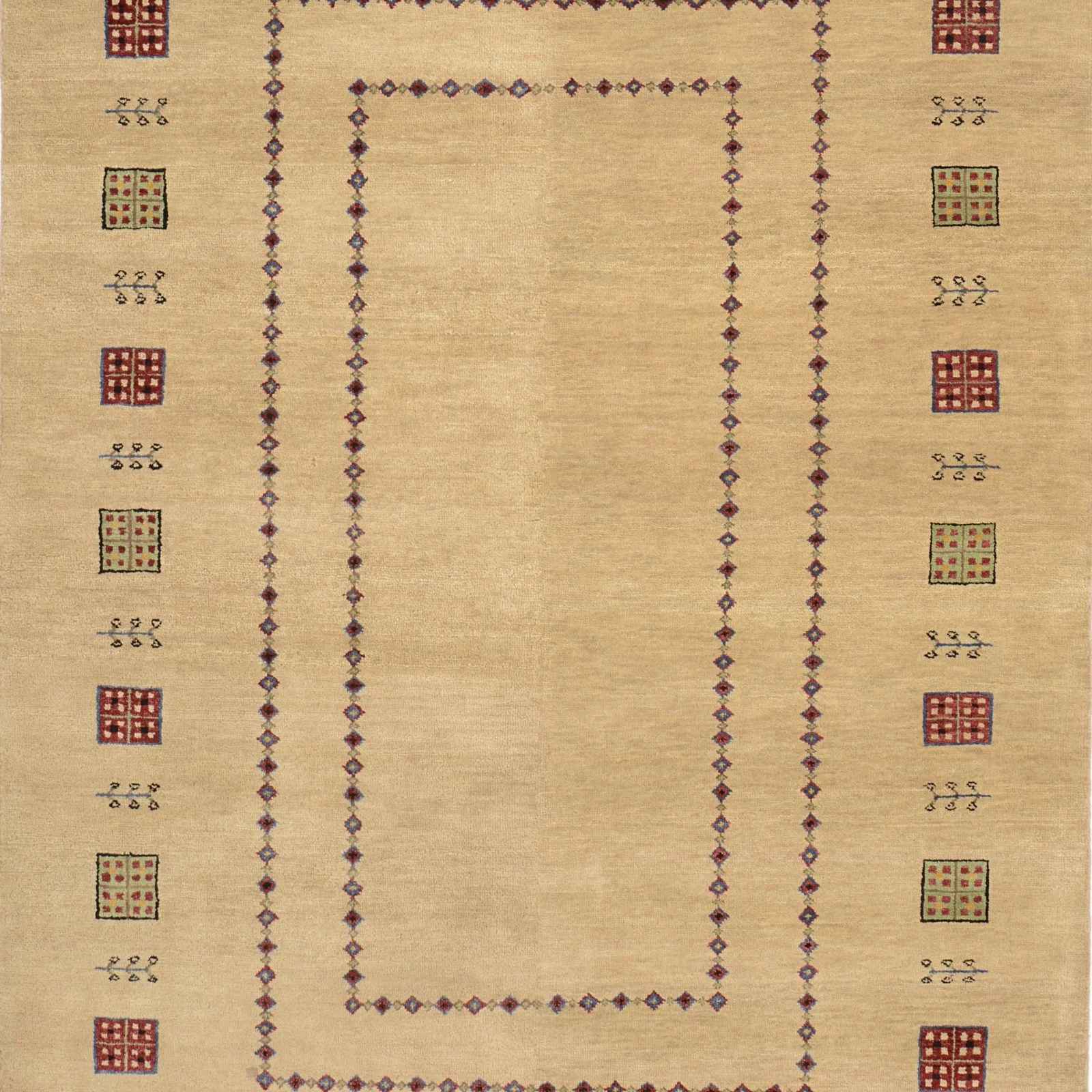 orientteppich-loribaft-127-x-189-cm-baumwolle-handgeknupft-4 Handgeknüpfter Loribaft Orientteppich, 127 × 189 cm