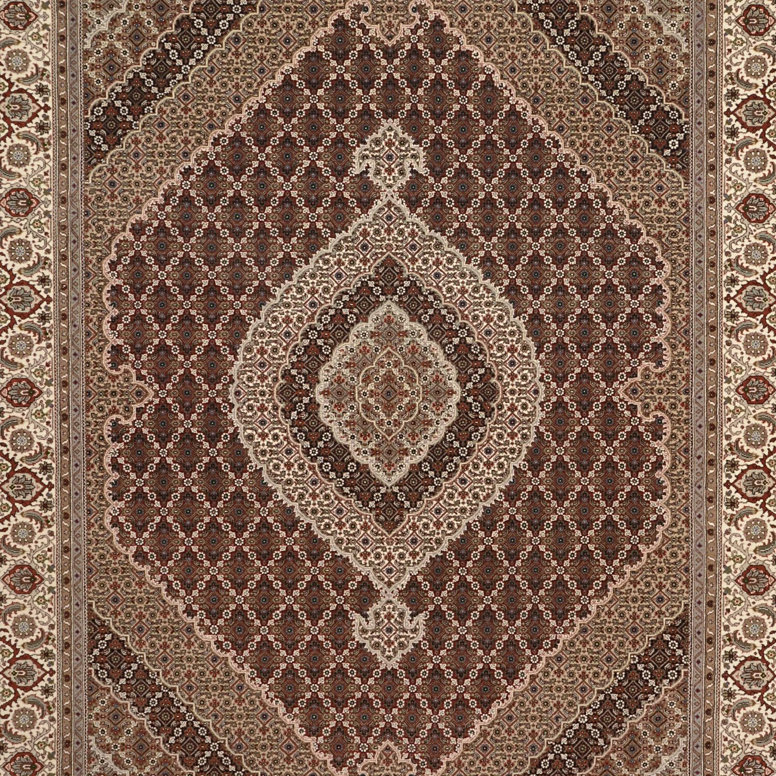 Täbriz Orientteppich aus Indien, 199 × 251 cm