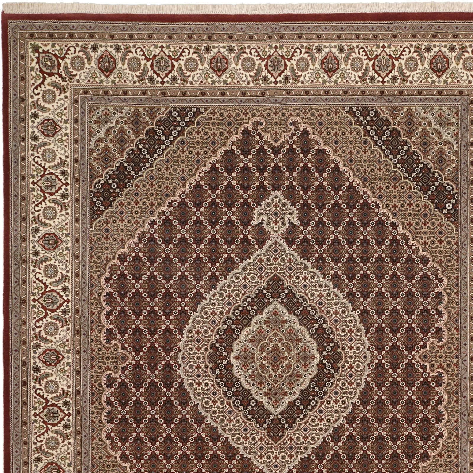 Täbriz Orientteppich aus Indien, 199 × 251 cm