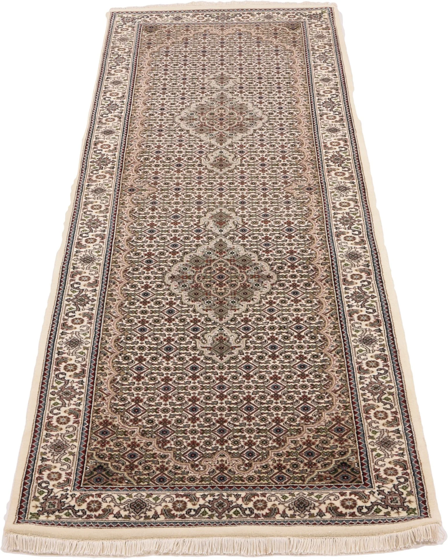 Handgeknüpfter Täbriz Orientteppich 82 × 251 cm