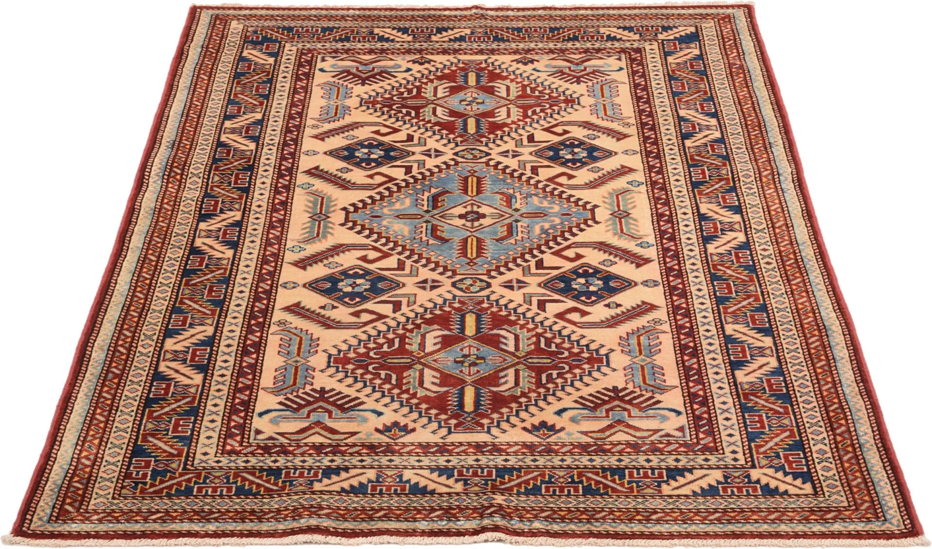 Handgeknüpfter Kazak Orientteppich 124 × 173 cm