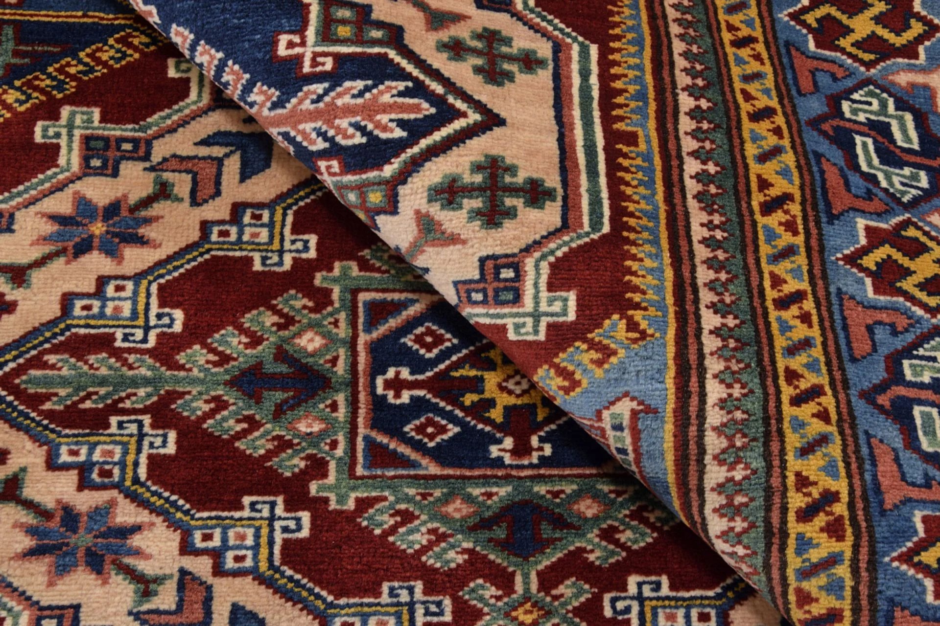 Handgeknüpfter Kazak Orientteppich, 126 × 161 cm