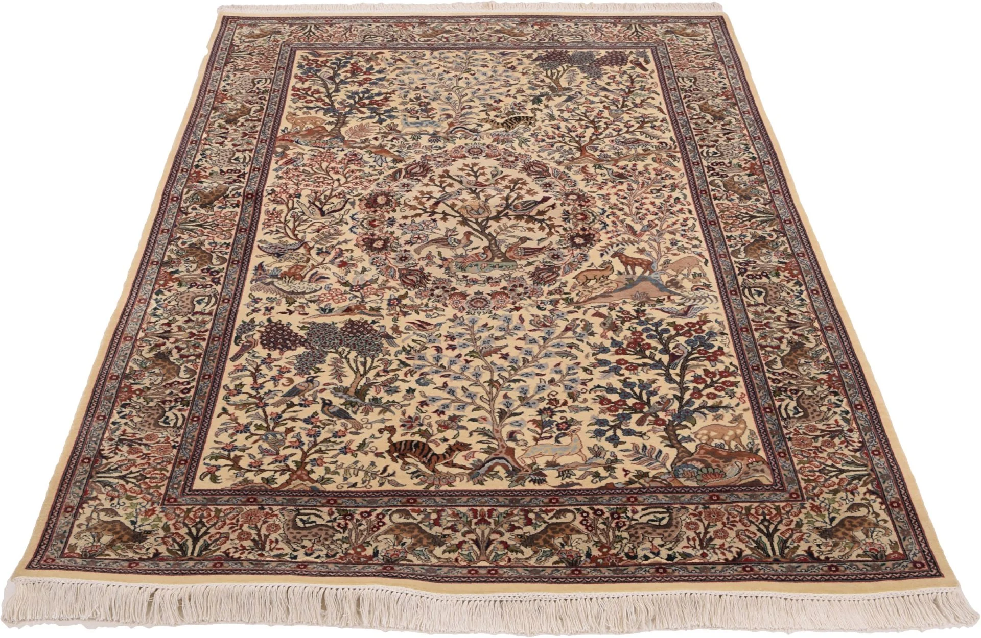 orientteppich-isfahan-137-x-213-cm-schurwolle-handgeknupft-1 Handgeknüpfter Isfahan Orientteppich 137 × 213 cm