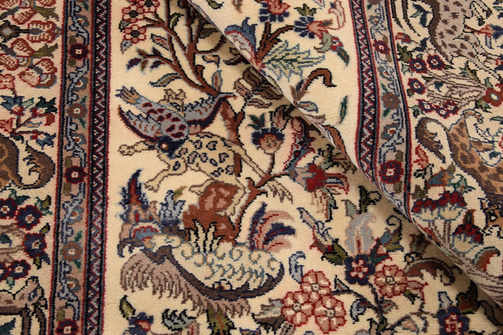 orientteppich-isfahan-137-x-213-cm-schurwolle-handgeknupft-3 Handgeknüpfter Isfahan Orientteppich 137 × 213 cm