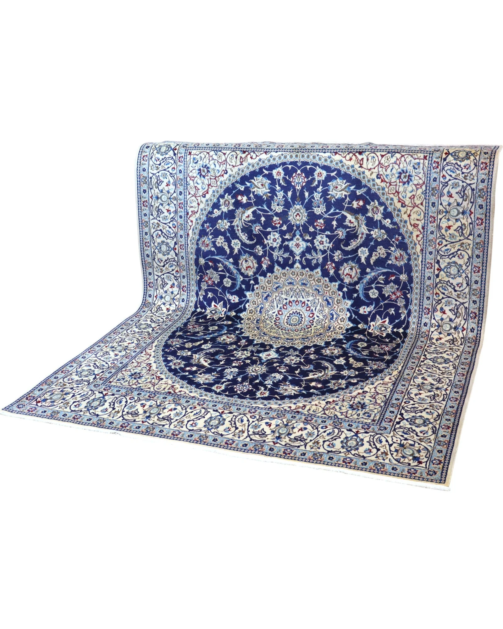 perserteppich-nain-255-x-199-cm-schurwolle-seide-handgeknupft-3 Nain Perserteppich 255 × 199 cm aus Wolle & Seide, handgeknüpft