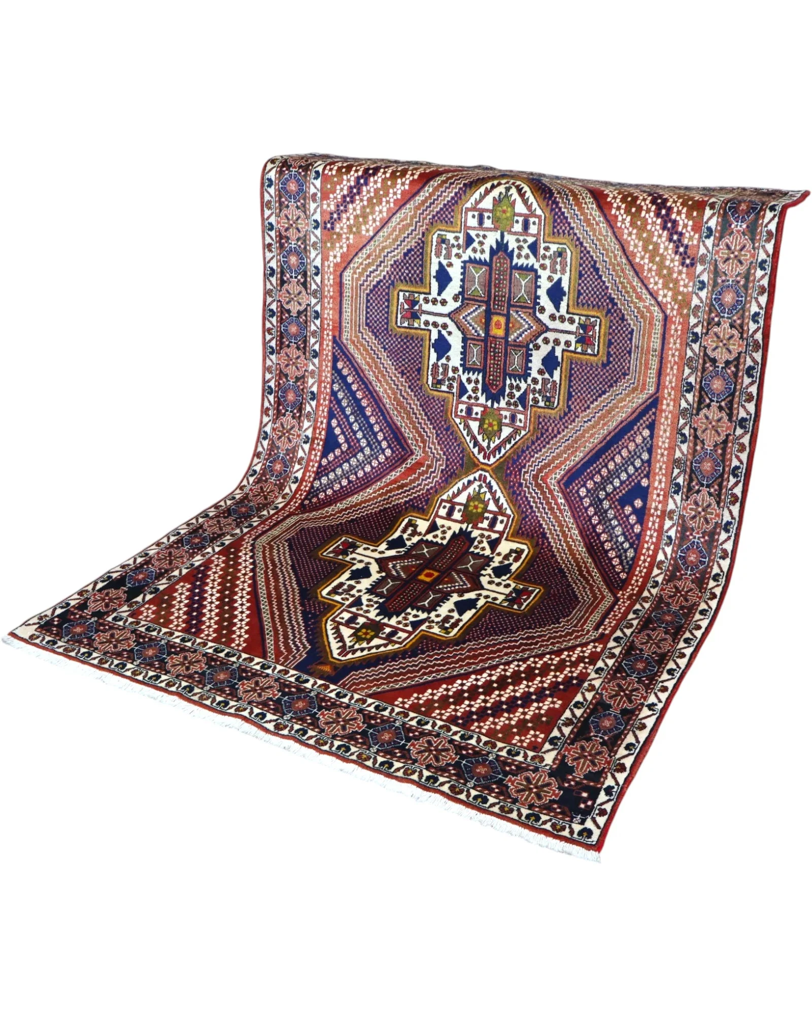 perserteppich-afshari-223-x-157-cm-schurwolle-handgeknupft-2 Afshar Perserteppich 223 × 157 cm aus Wolle, handgeknüpft