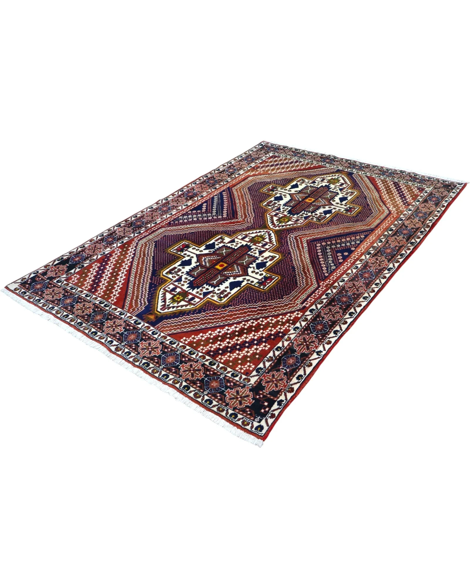 perserteppich-afshari-223-x-157-cm-schurwolle-handgeknupft-4 Afshar Perserteppich 223 × 157 cm aus Wolle, handgeknüpft