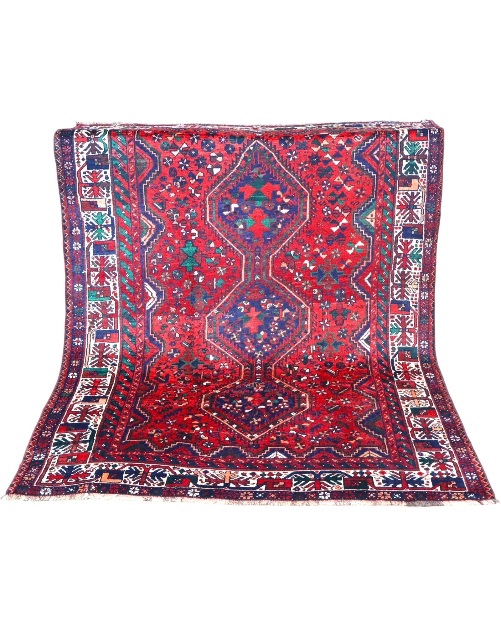 Handgeknüpfter Shiraz Perserteppich 217 × 168 cm