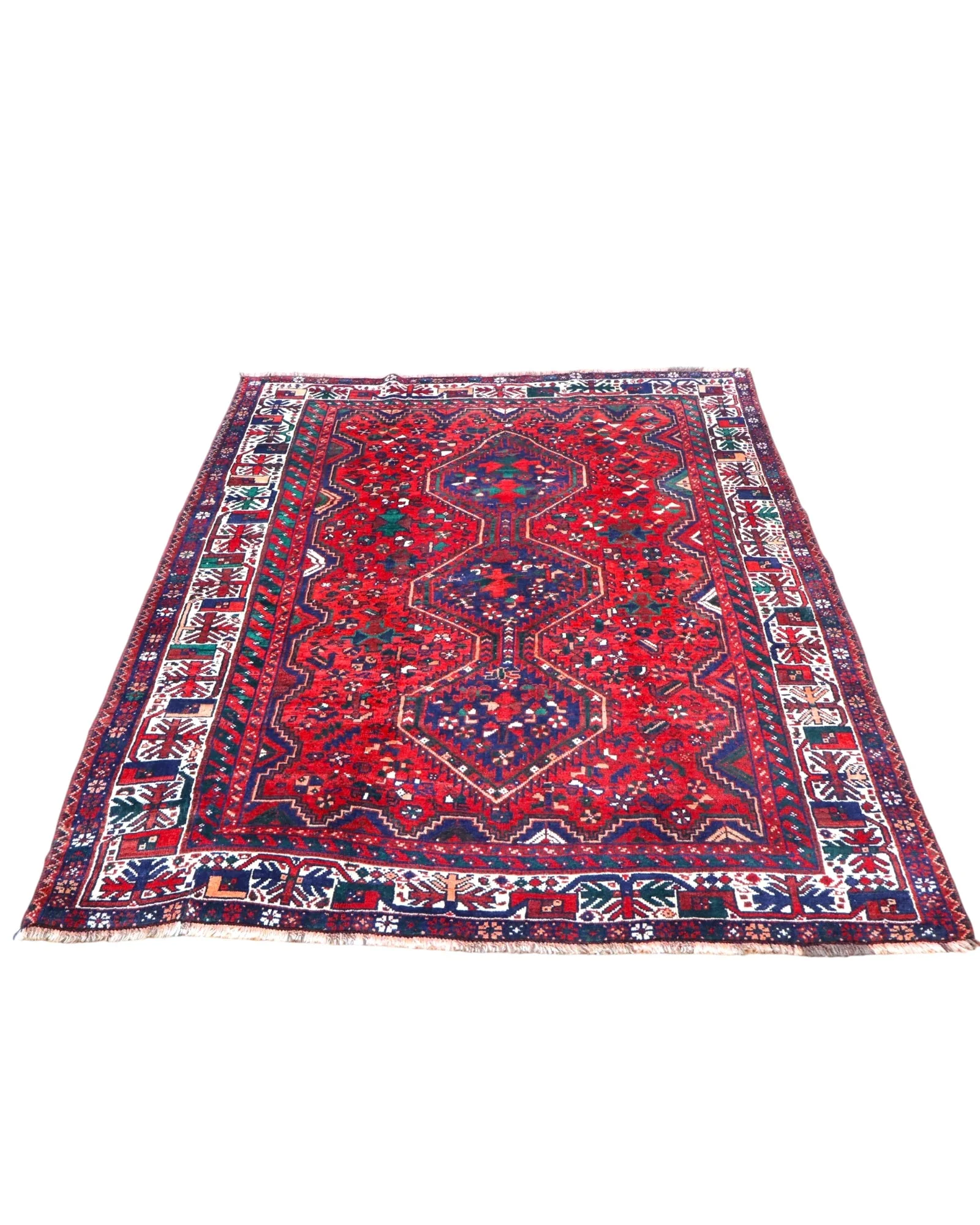 Handgeknüpfter Shiraz Perserteppich 217 × 168 cm