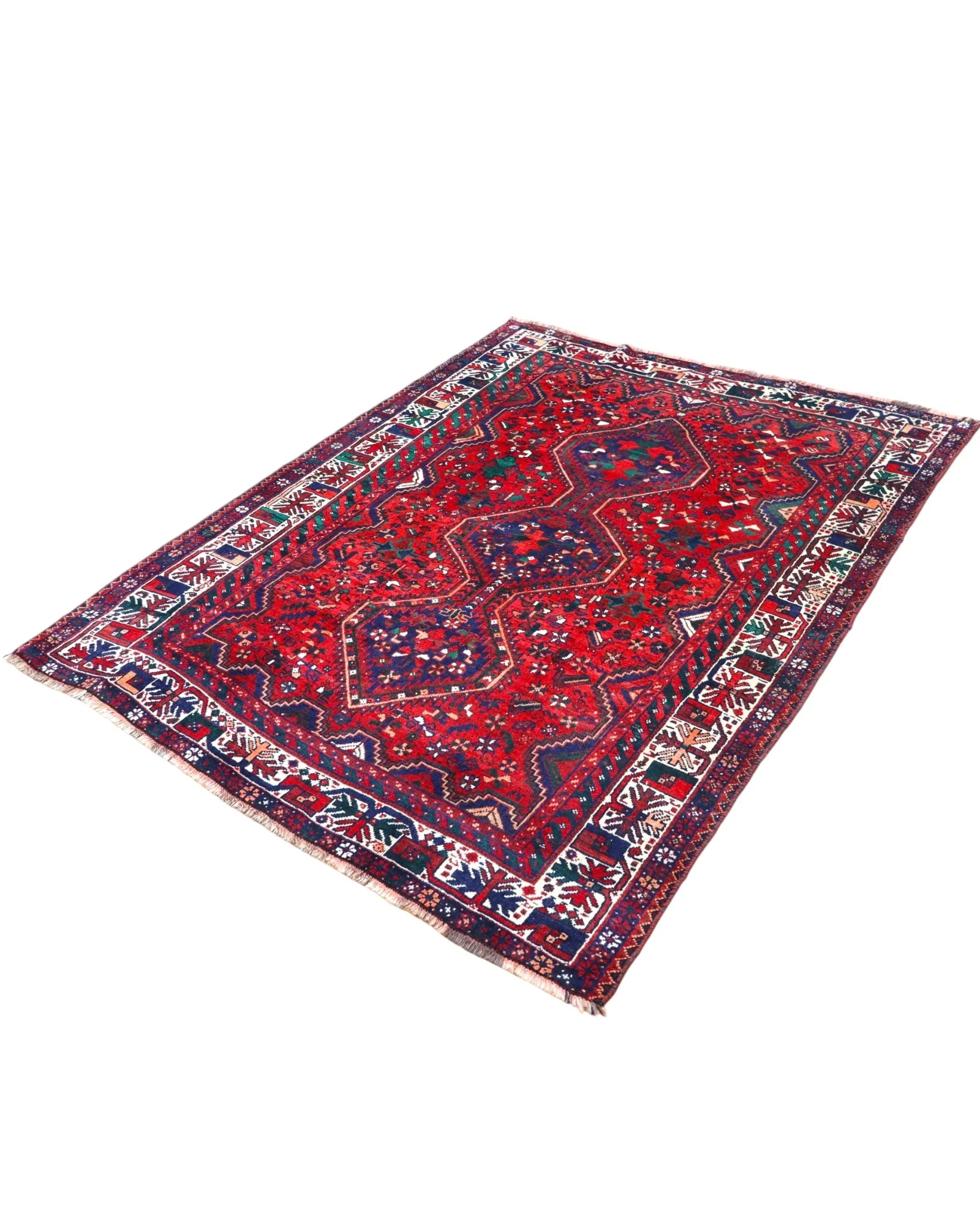 Handgeknüpfter Shiraz Perserteppich 217 × 168 cm