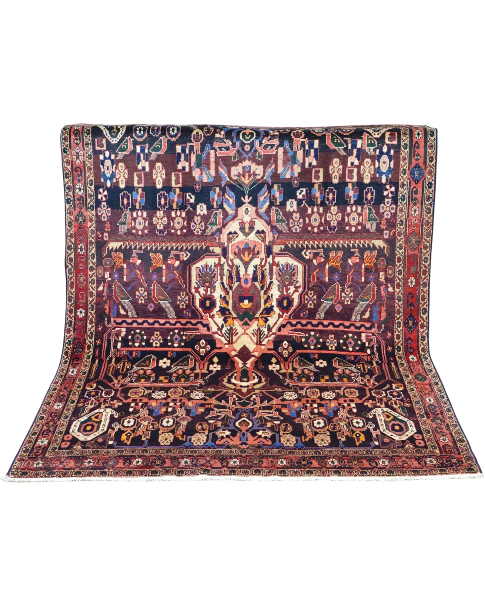 Handgeknüpfter Afshar Perserteppich, 225 × 167 cm, Wolle