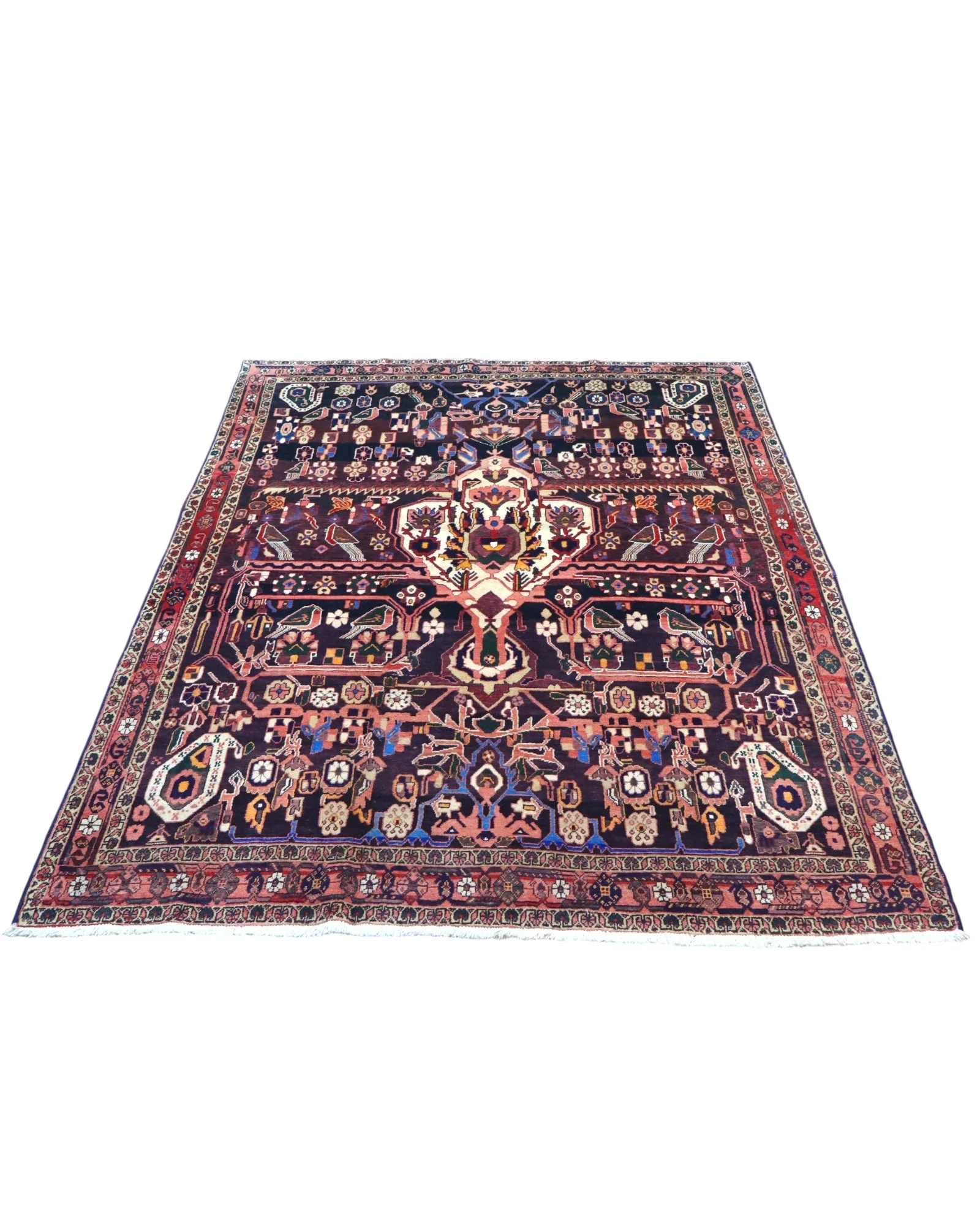 Handgeknüpfter Afshar Perserteppich, 225 × 167 cm, Wolle