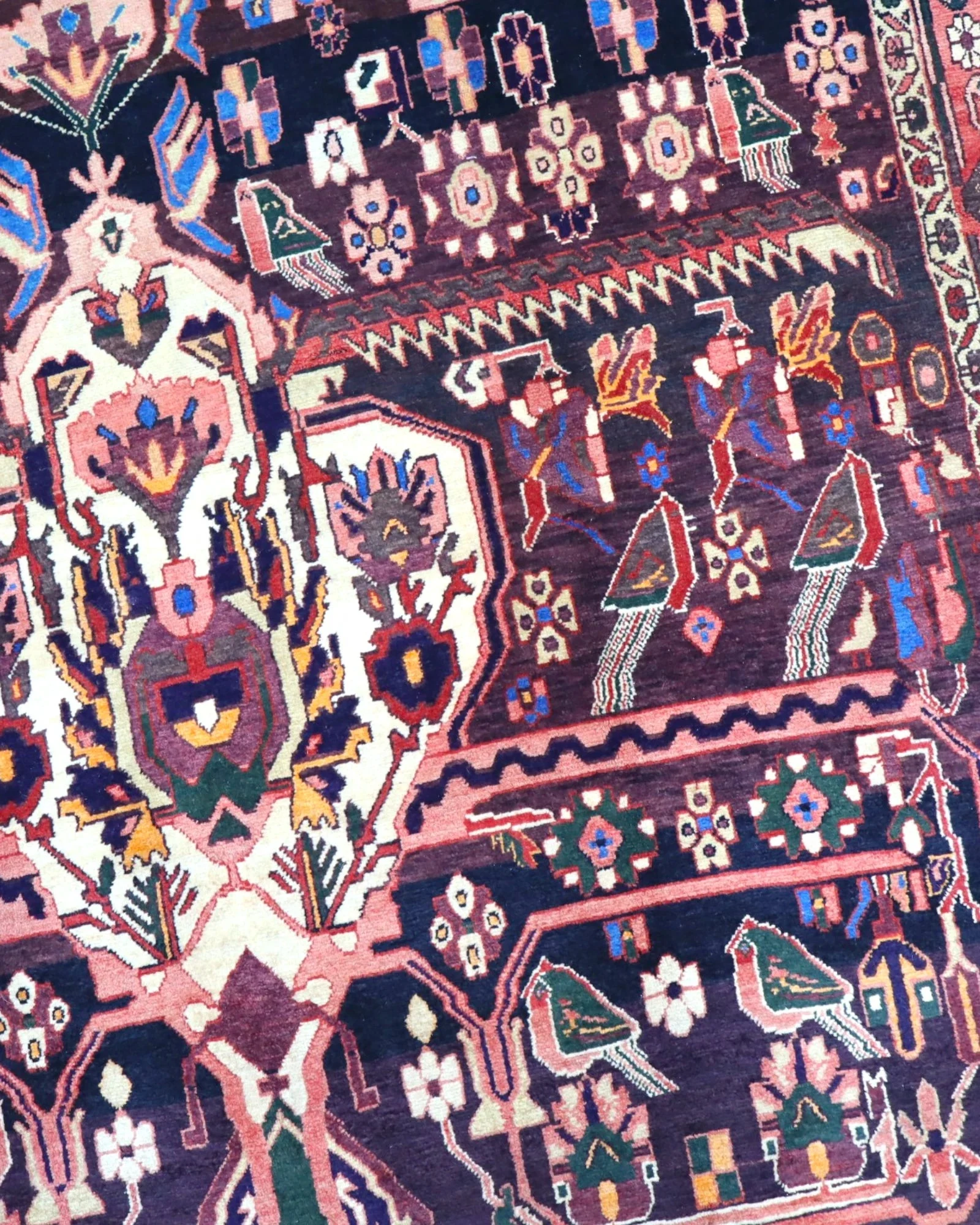 Handgeknüpfter Afshar Perserteppich, 225 × 167 cm, Wolle