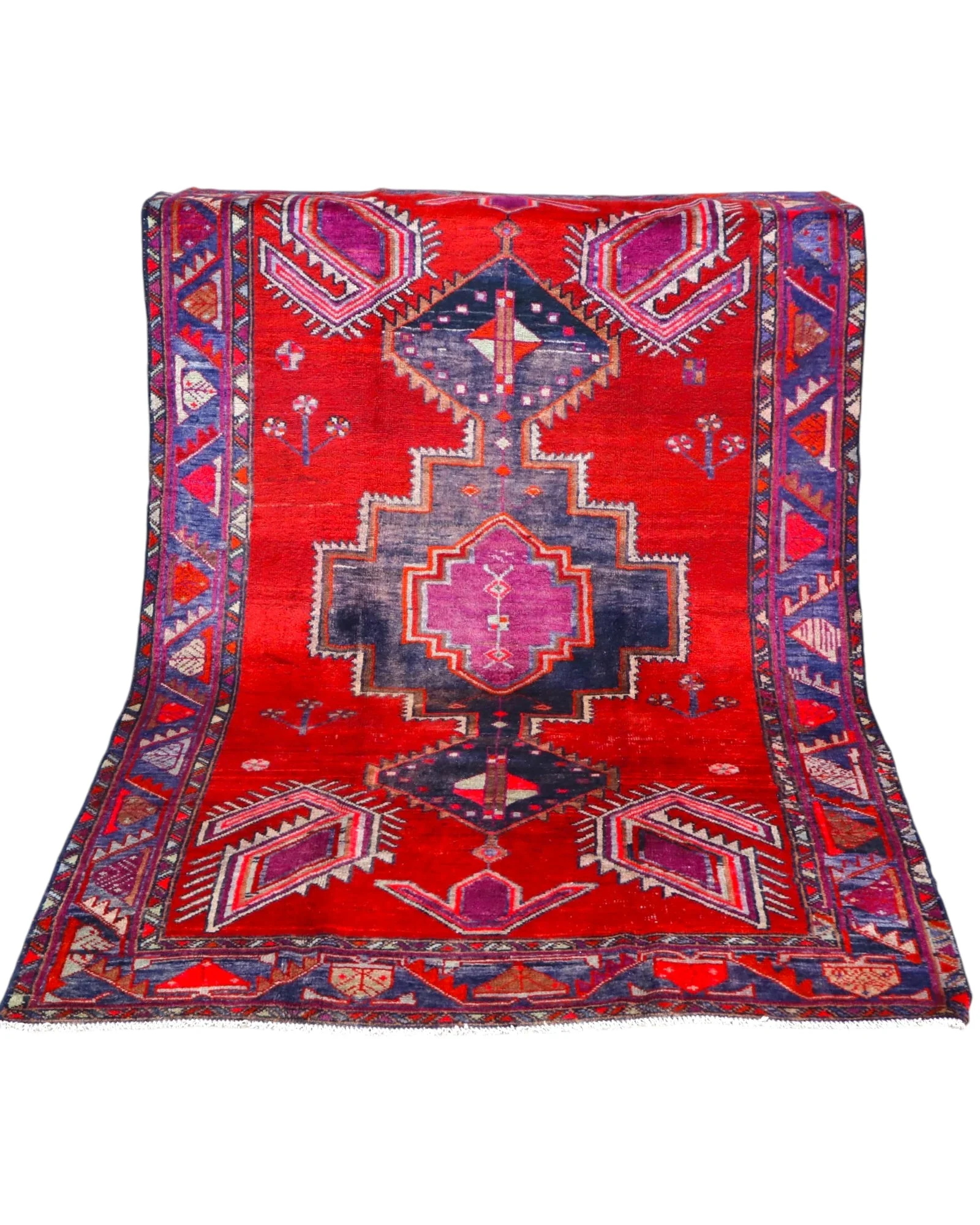 Hamadan Perserteppich 246 × 163 cm aus Wolle, handgeknüpft