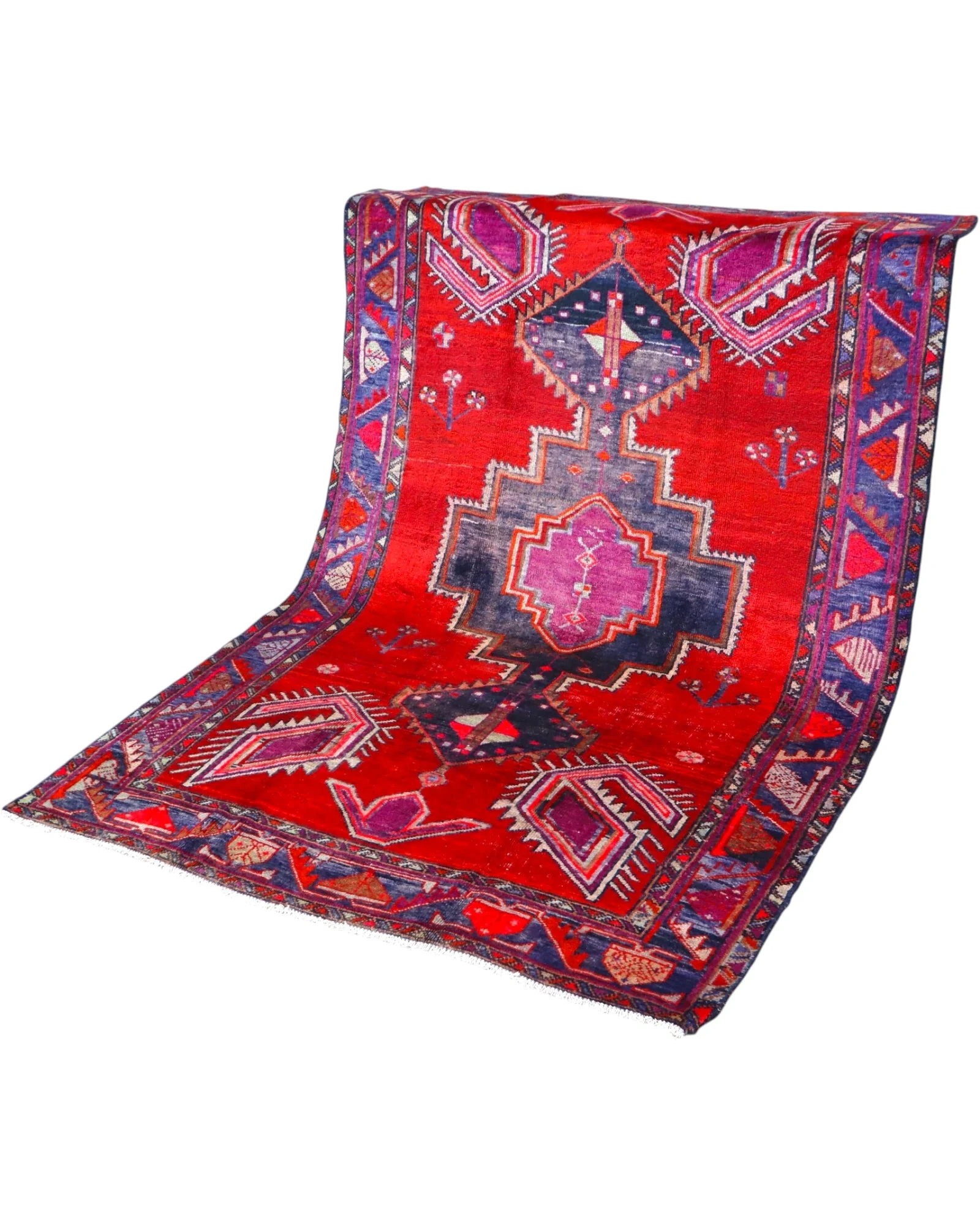 Hamadan Perserteppich 246 × 163 cm aus Wolle, handgeknüpft