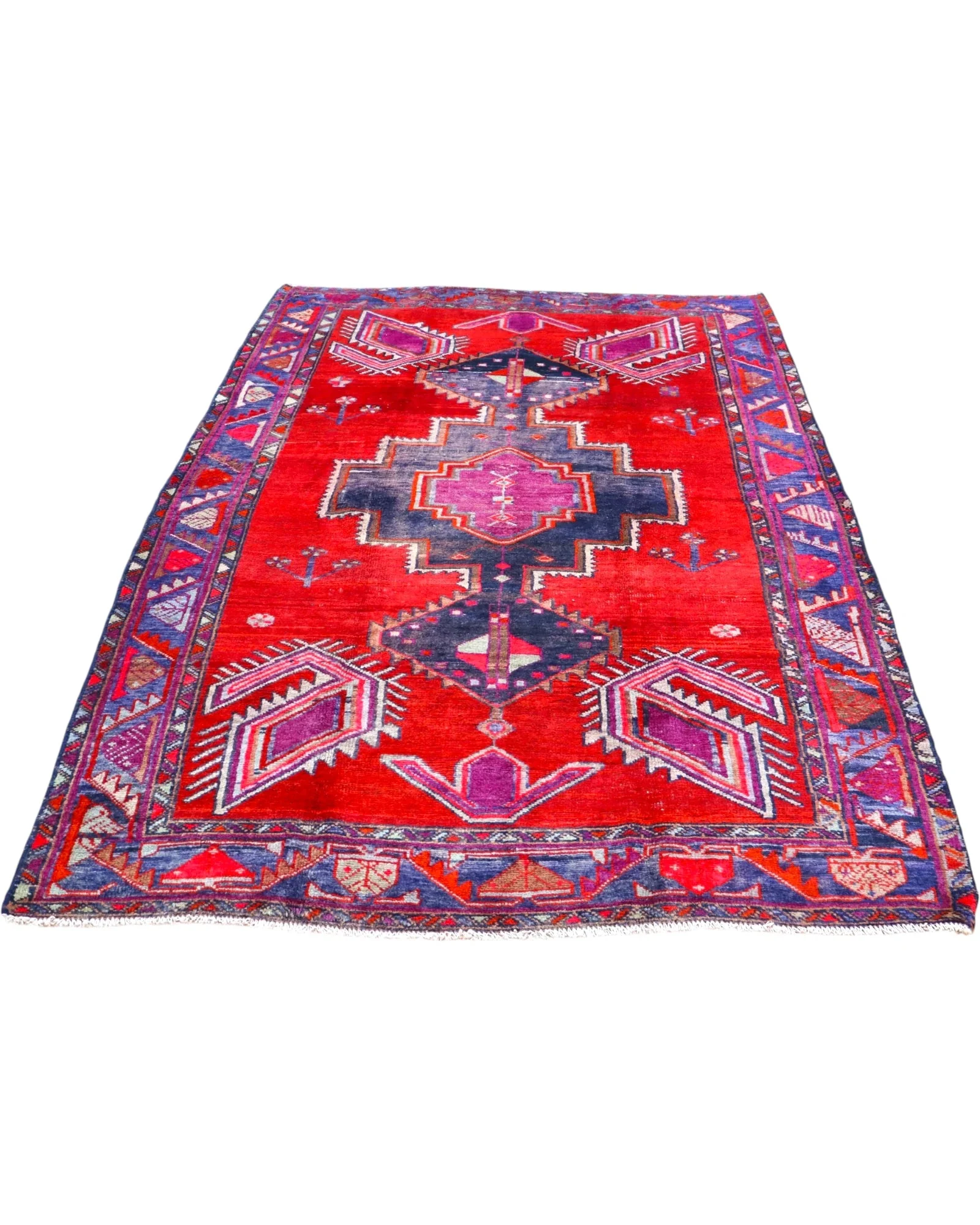 Hamadan Perserteppich 246 × 163 cm aus Wolle, handgeknüpft