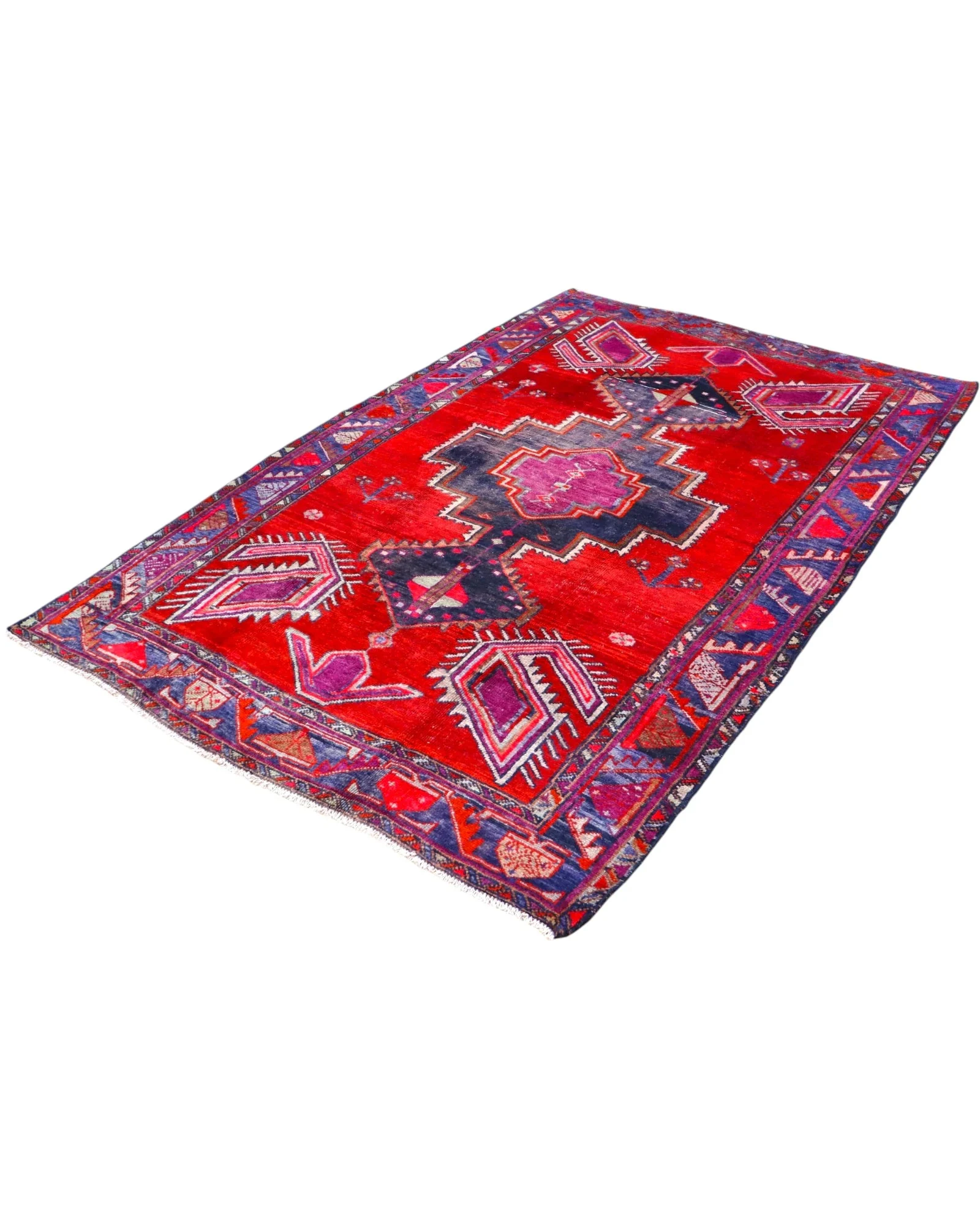 Hamadan Perserteppich 246 × 163 cm aus Wolle, handgeknüpft