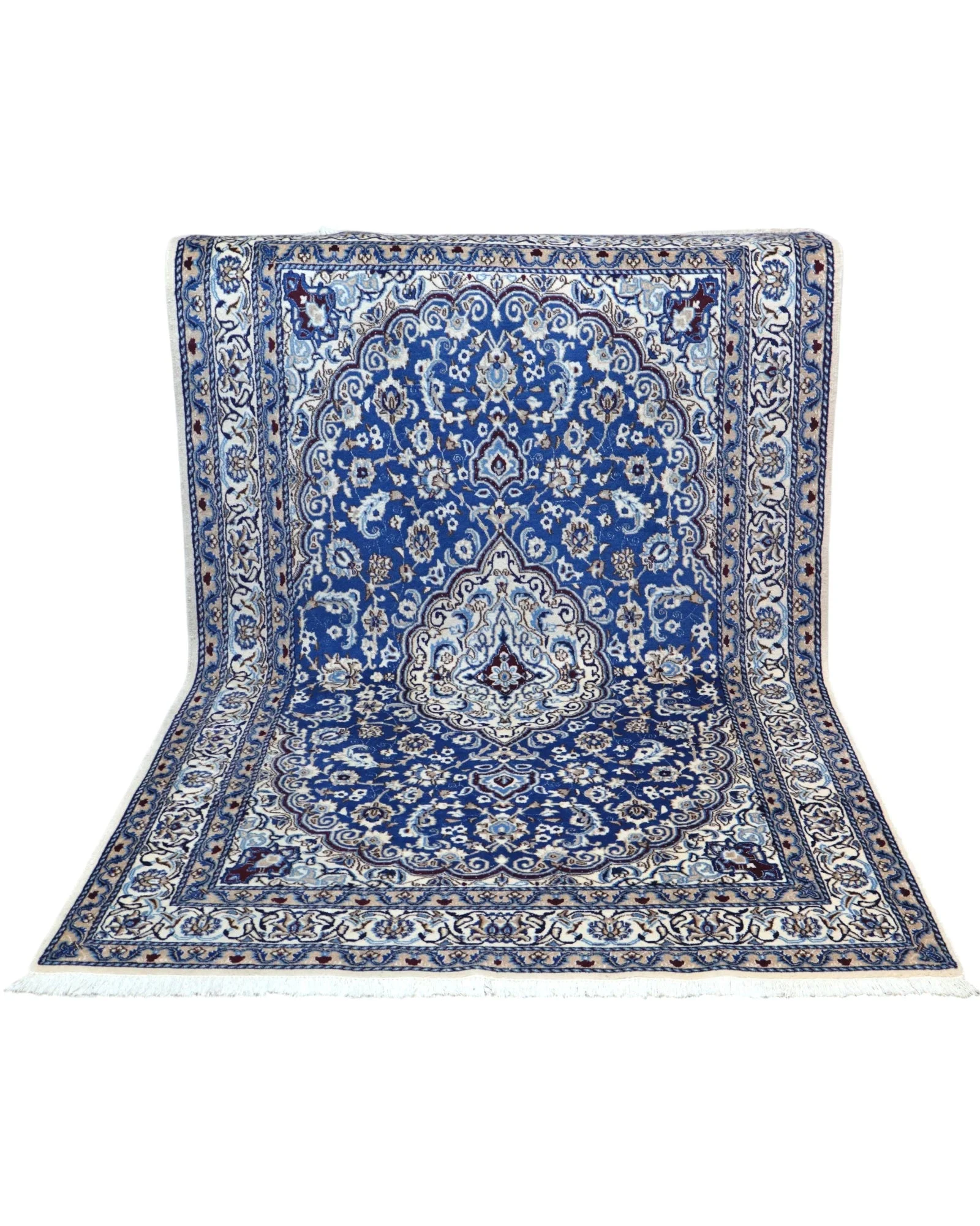 Nain Perserteppich 242 × 156 cm aus Wolle, handgeknüpft
