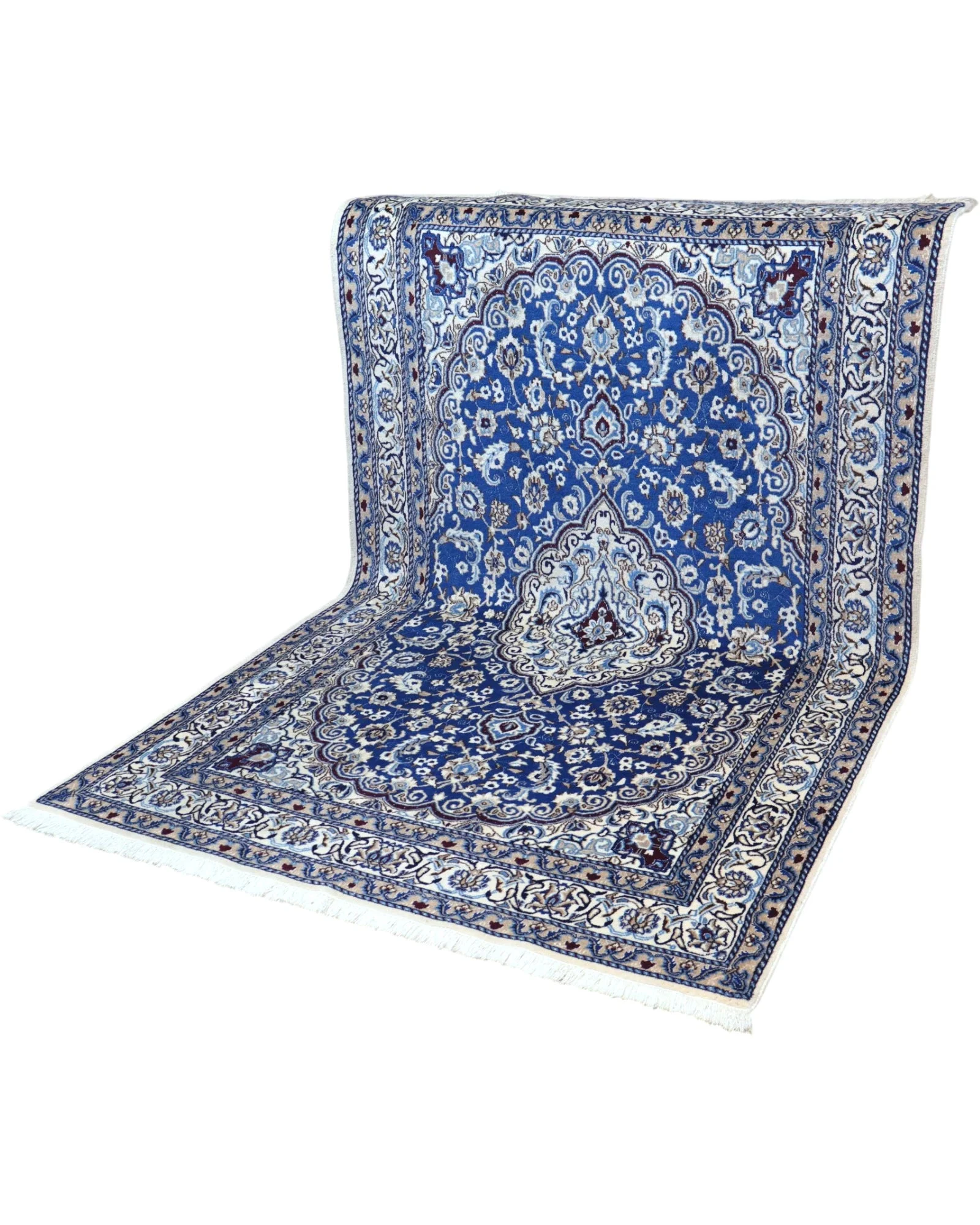 Nain Perserteppich 242 × 156 cm aus Wolle, handgeknüpft