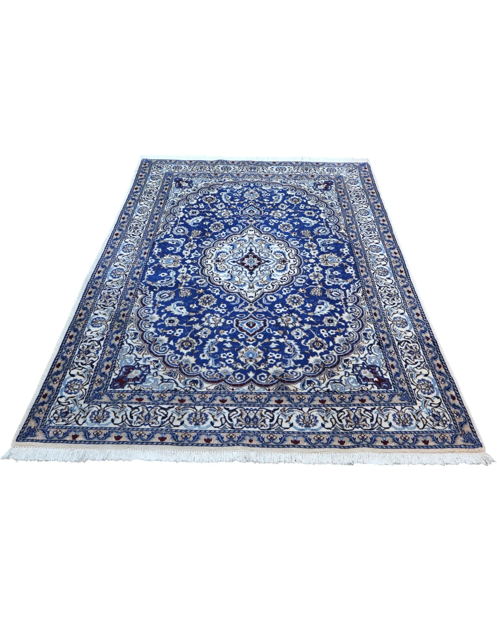 Nain Perserteppich 242 × 156 cm aus Wolle, handgeknüpft