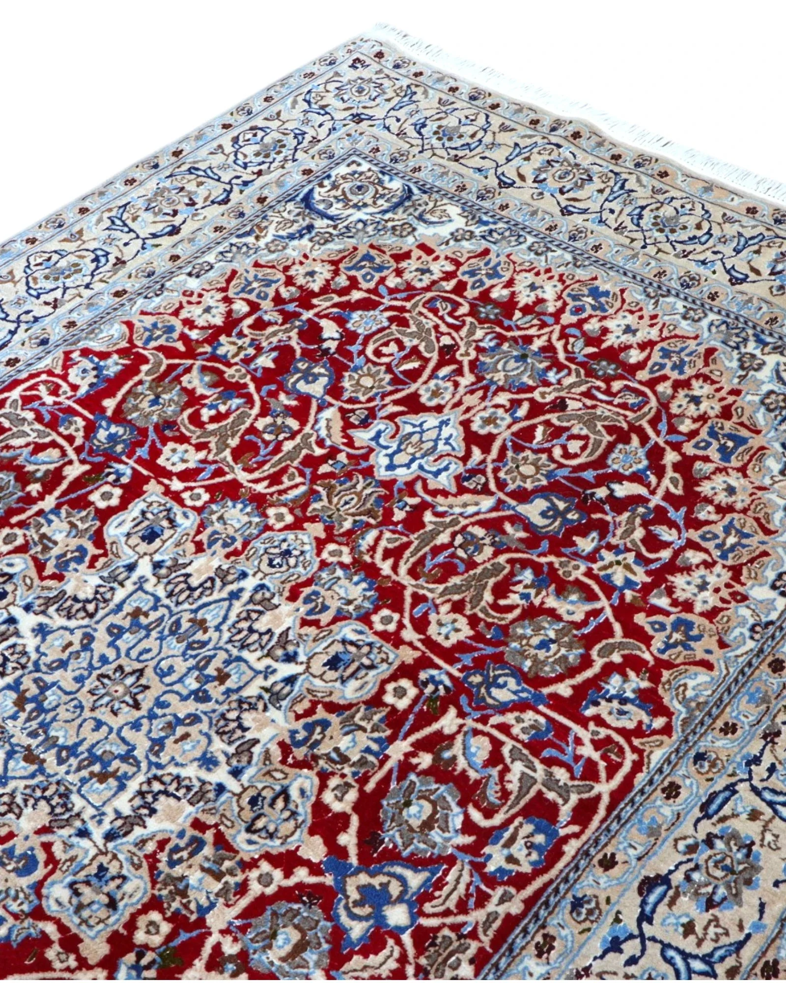 Handgeknüpfter Nain Perserteppich, 261 × 151 cm, Wolle