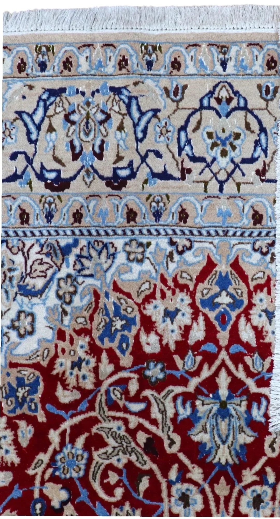 Handgeknüpfter Nain Perserteppich, 261 × 151 cm, Wolle