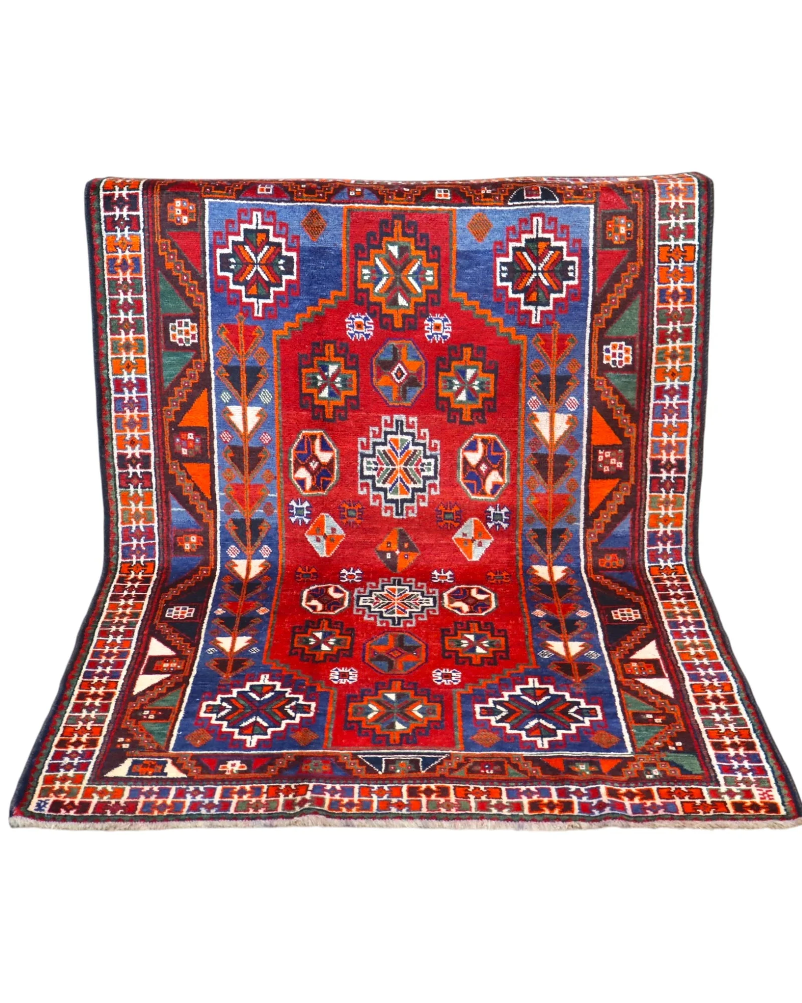 Hamadan Perserteppich 233 × 160 cm aus Wolle, handgeknüpft