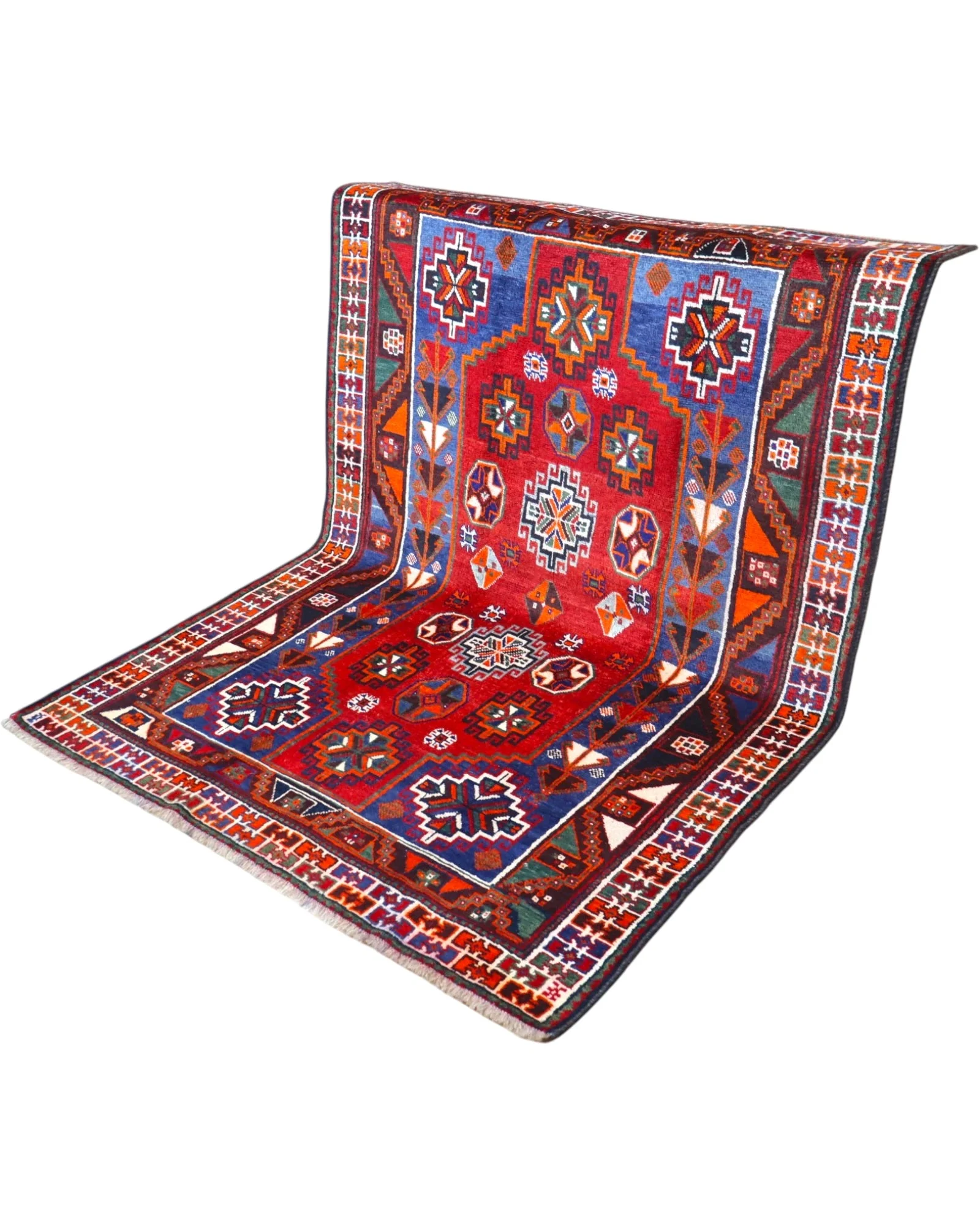Hamadan Perserteppich 233 × 160 cm aus Wolle, handgeknüpft