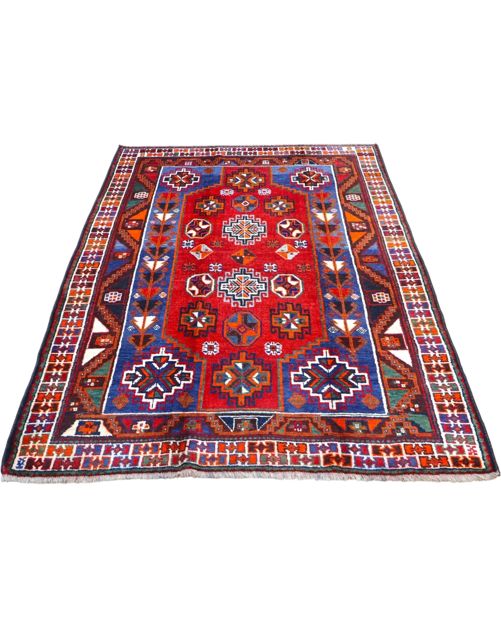 Hamadan Perserteppich 233 × 160 cm aus Wolle, handgeknüpft