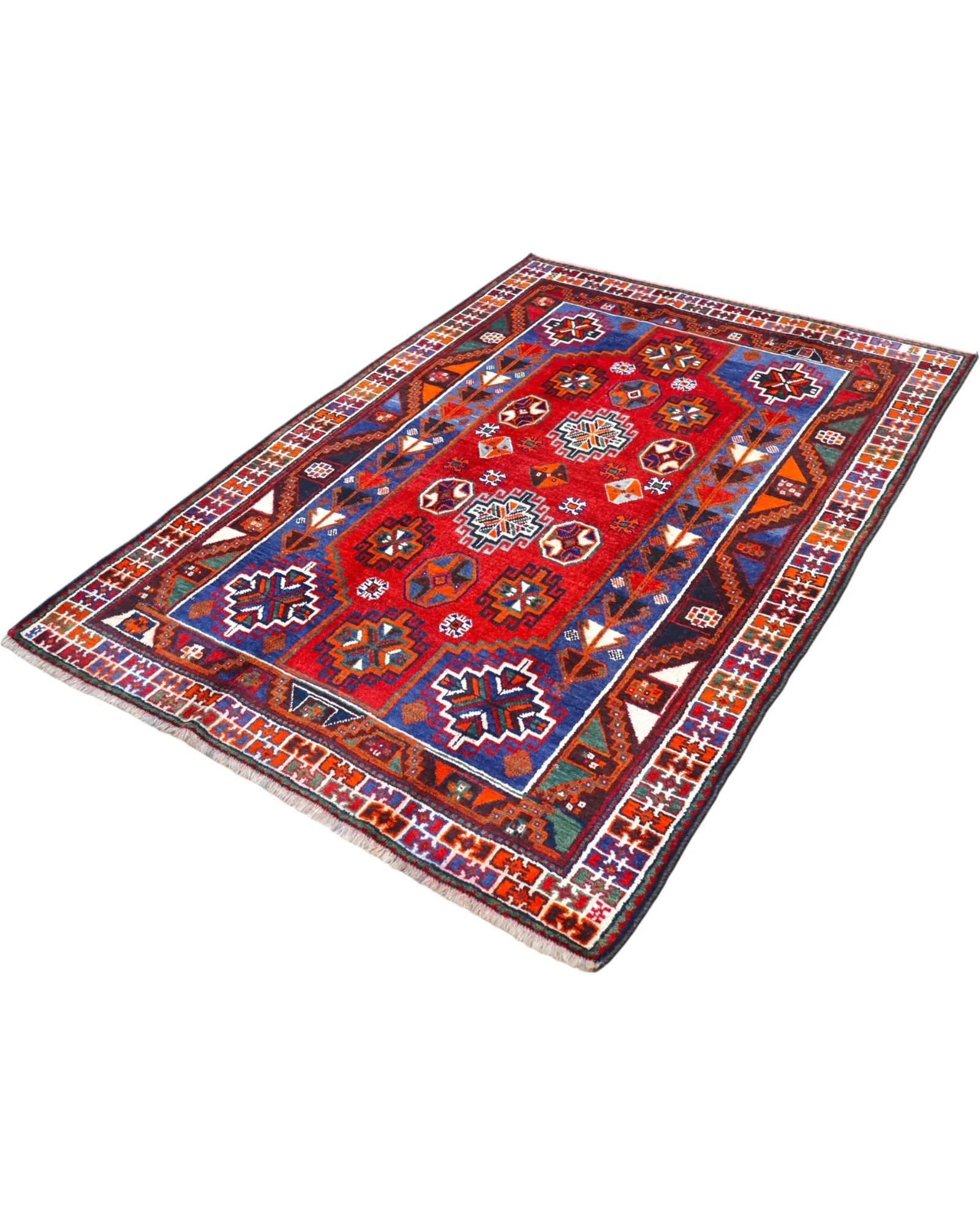 Hamadan Perserteppich 233 × 160 cm aus Wolle, handgeknüpft