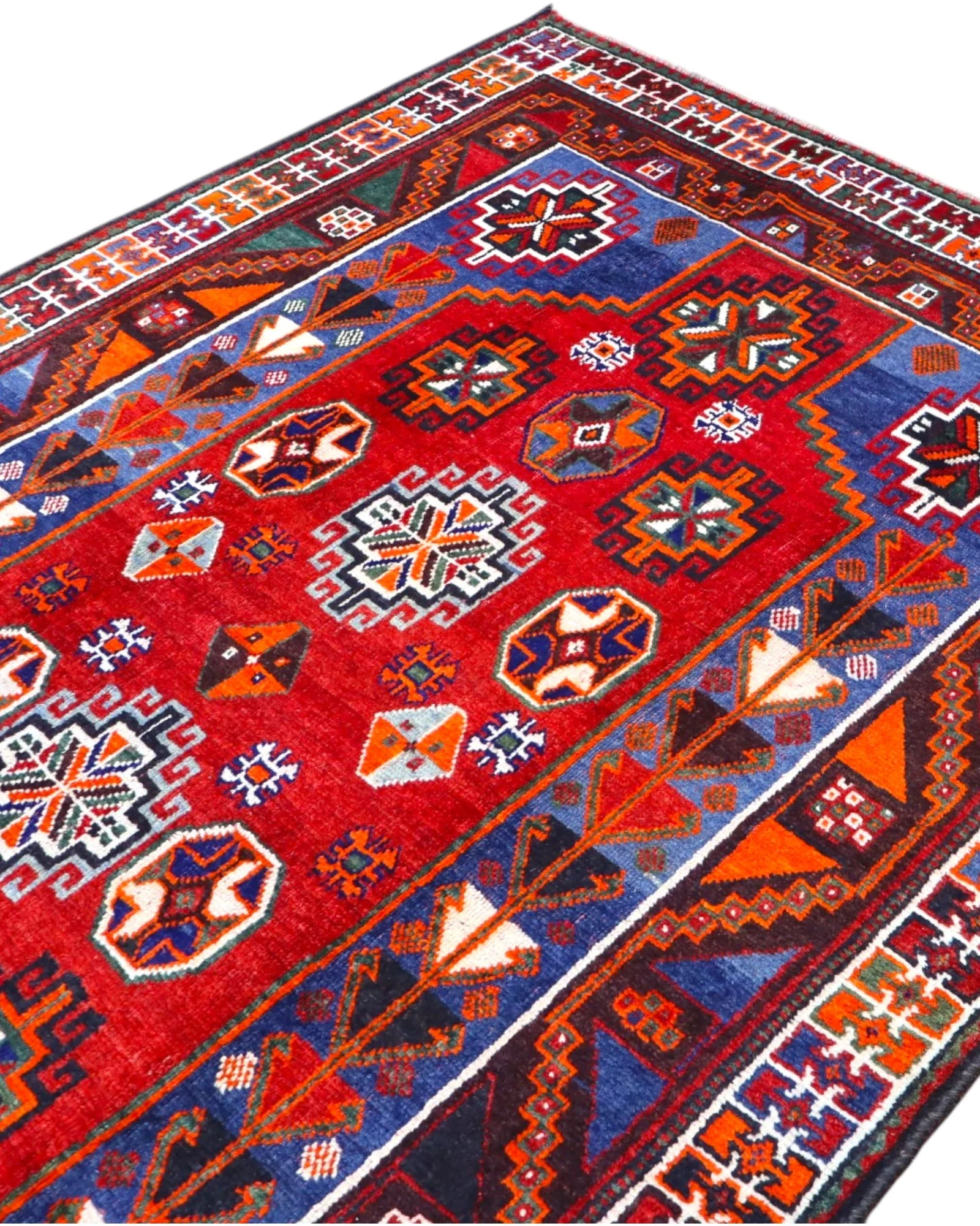 Hamadan Perserteppich 233 × 160 cm aus Wolle, handgeknüpft