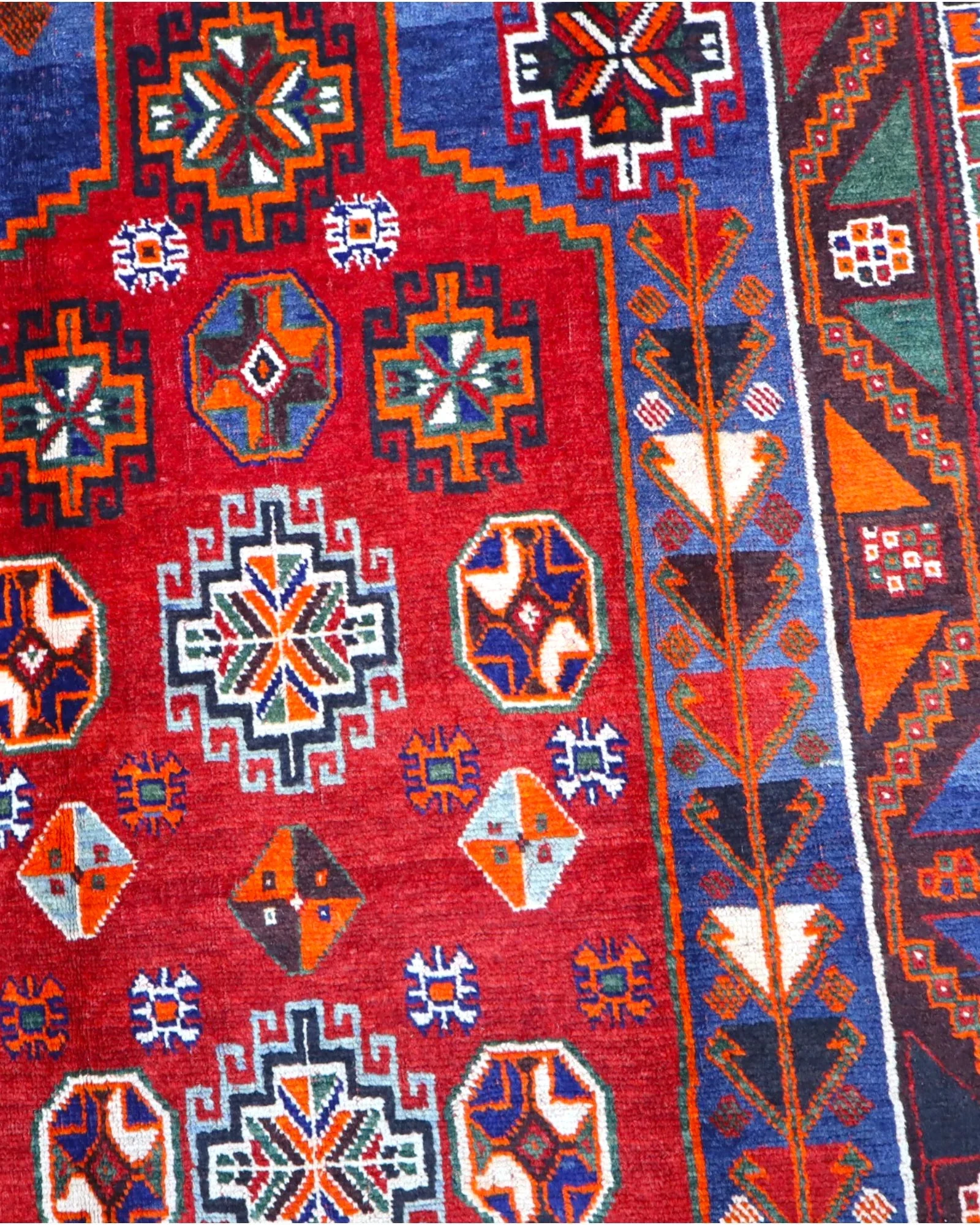 Hamadan Perserteppich 233 × 160 cm aus Wolle, handgeknüpft