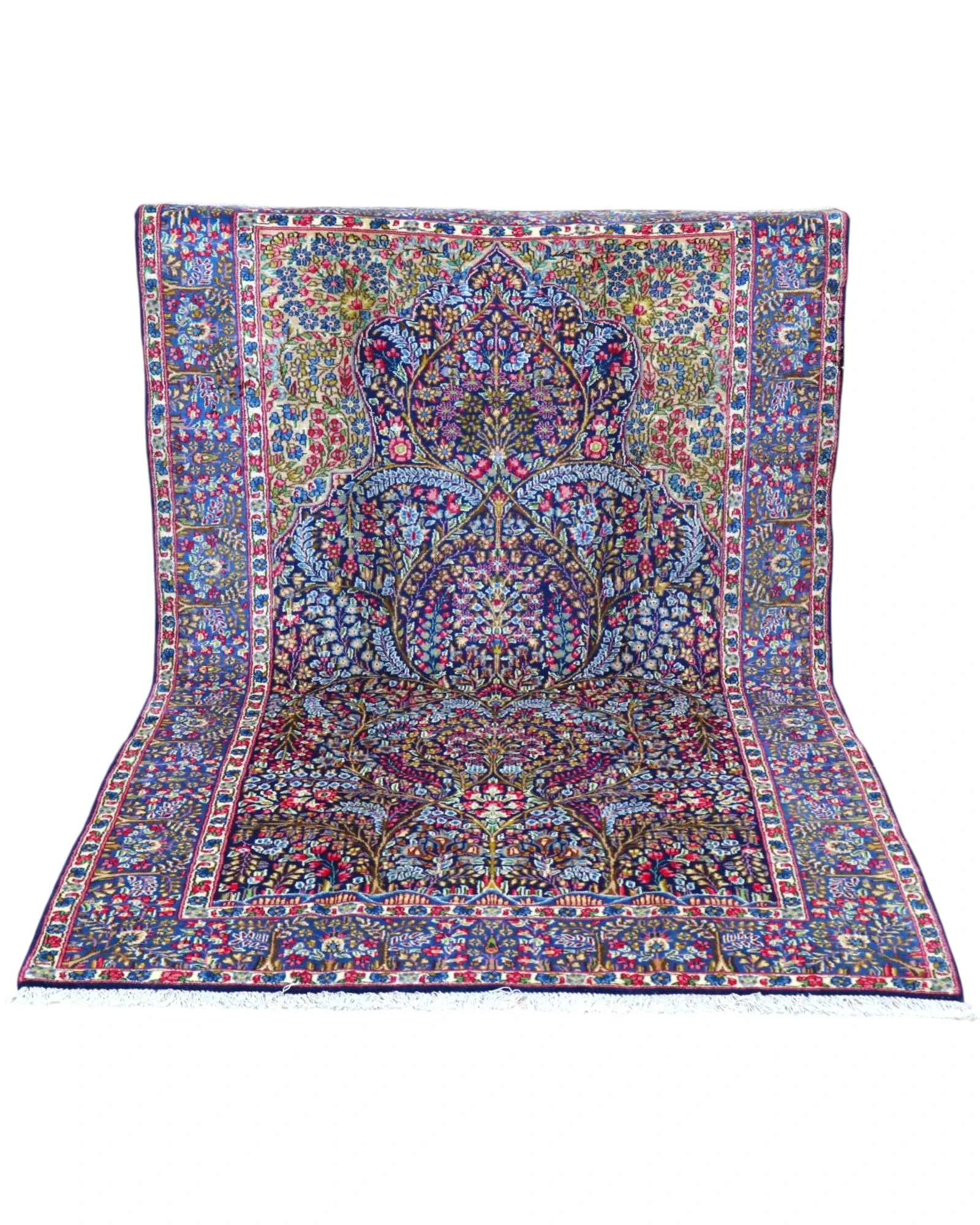 Kerman Perserteppich 247 × 153 cm aus Wolle, handgeknüpft