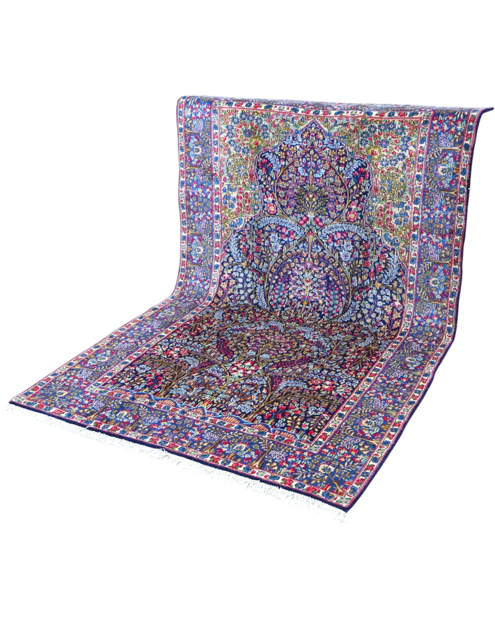 Kerman Perserteppich 247 × 153 cm aus Wolle, handgeknüpft