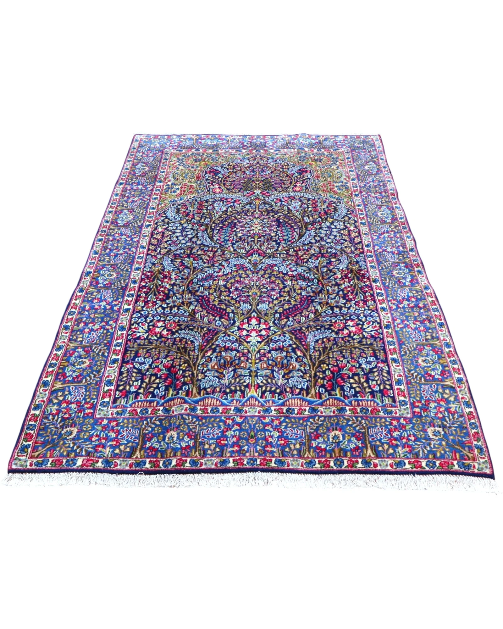 Kerman Perserteppich 247 × 153 cm aus Wolle, handgeknüpft